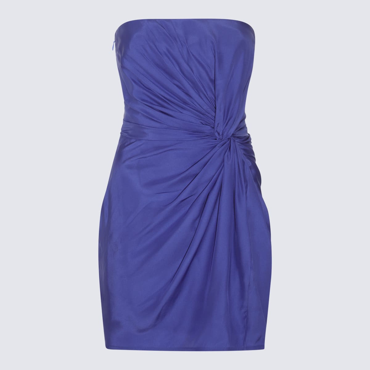 Shop Gauge81 Purple Silk Dress In Aster Purple