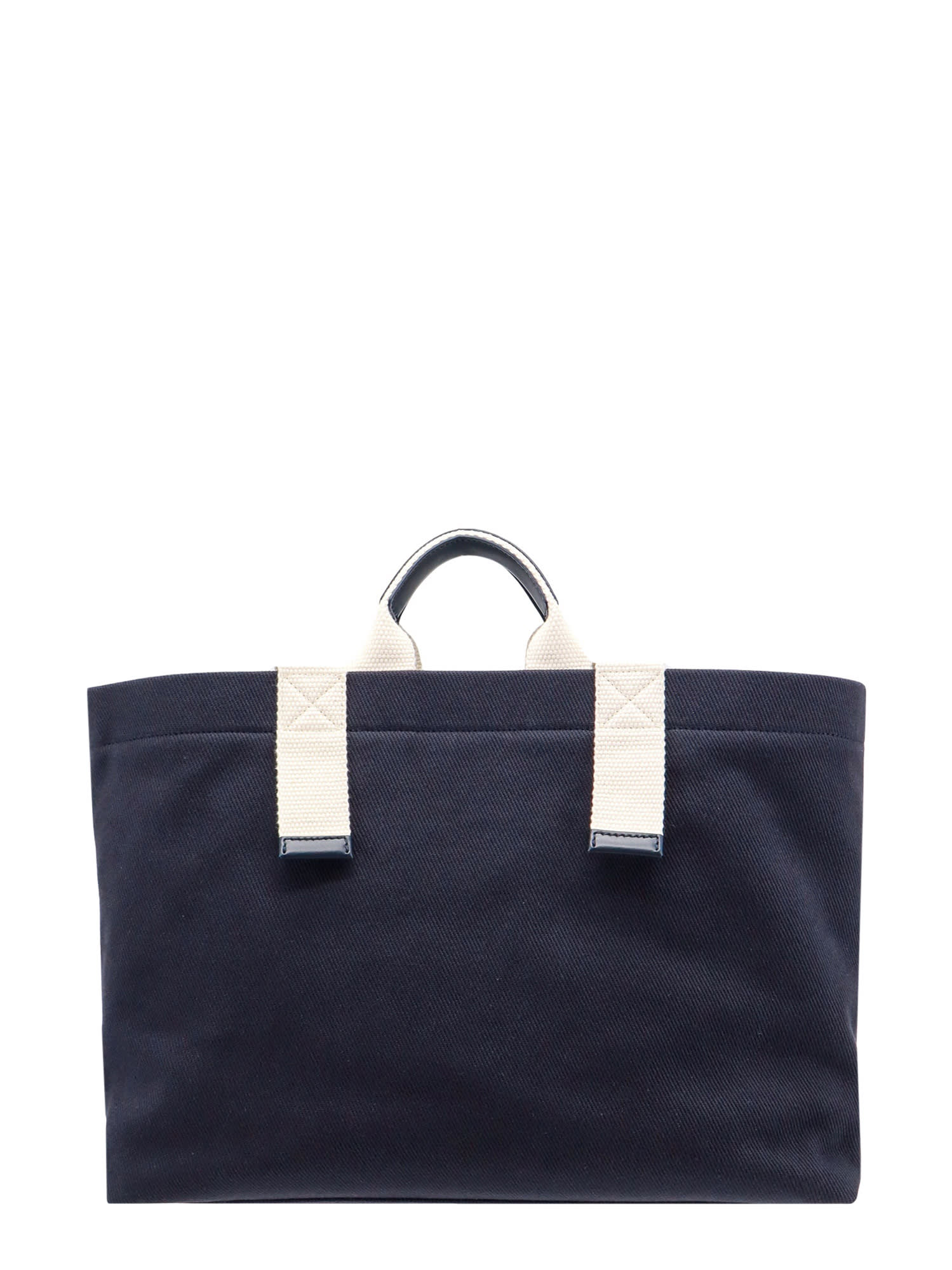 Shop Dolce & Gabbana Shopping Bag In Blu/bianco