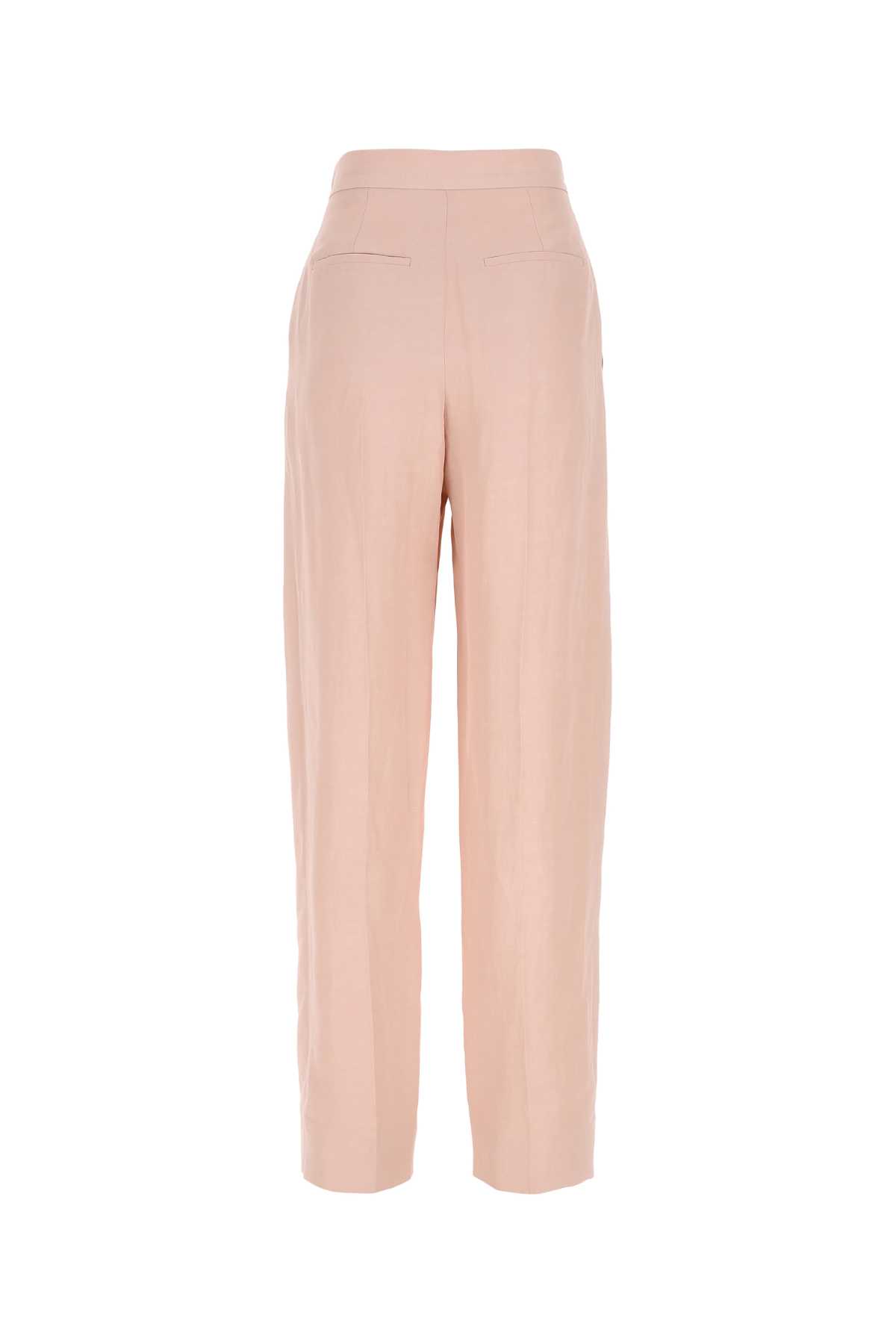Stella Mccartney Pastel Pink Viscose Blend Wide-leg Trouser In 5900
