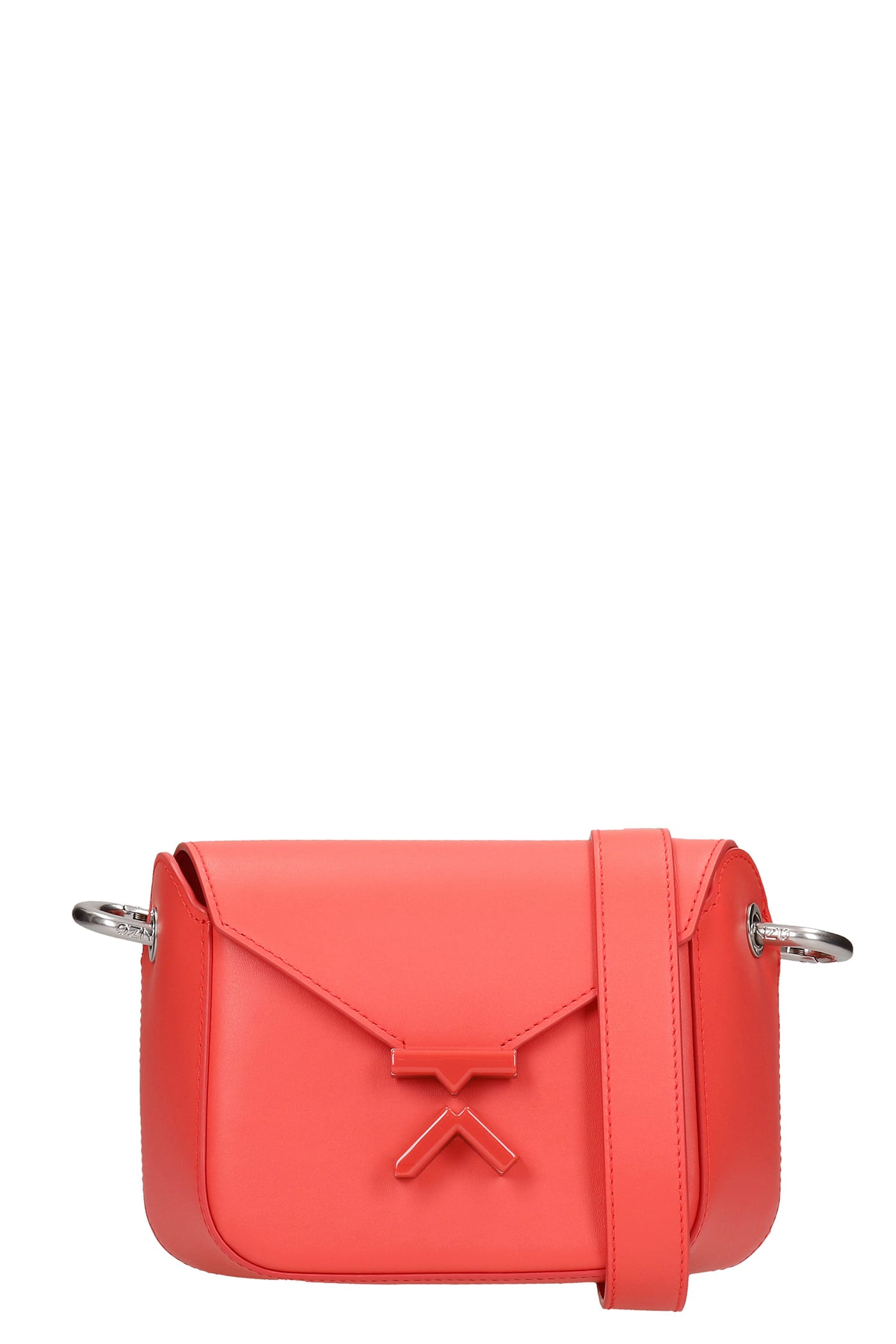 Kenzo Shoulder Bag In Red Leather