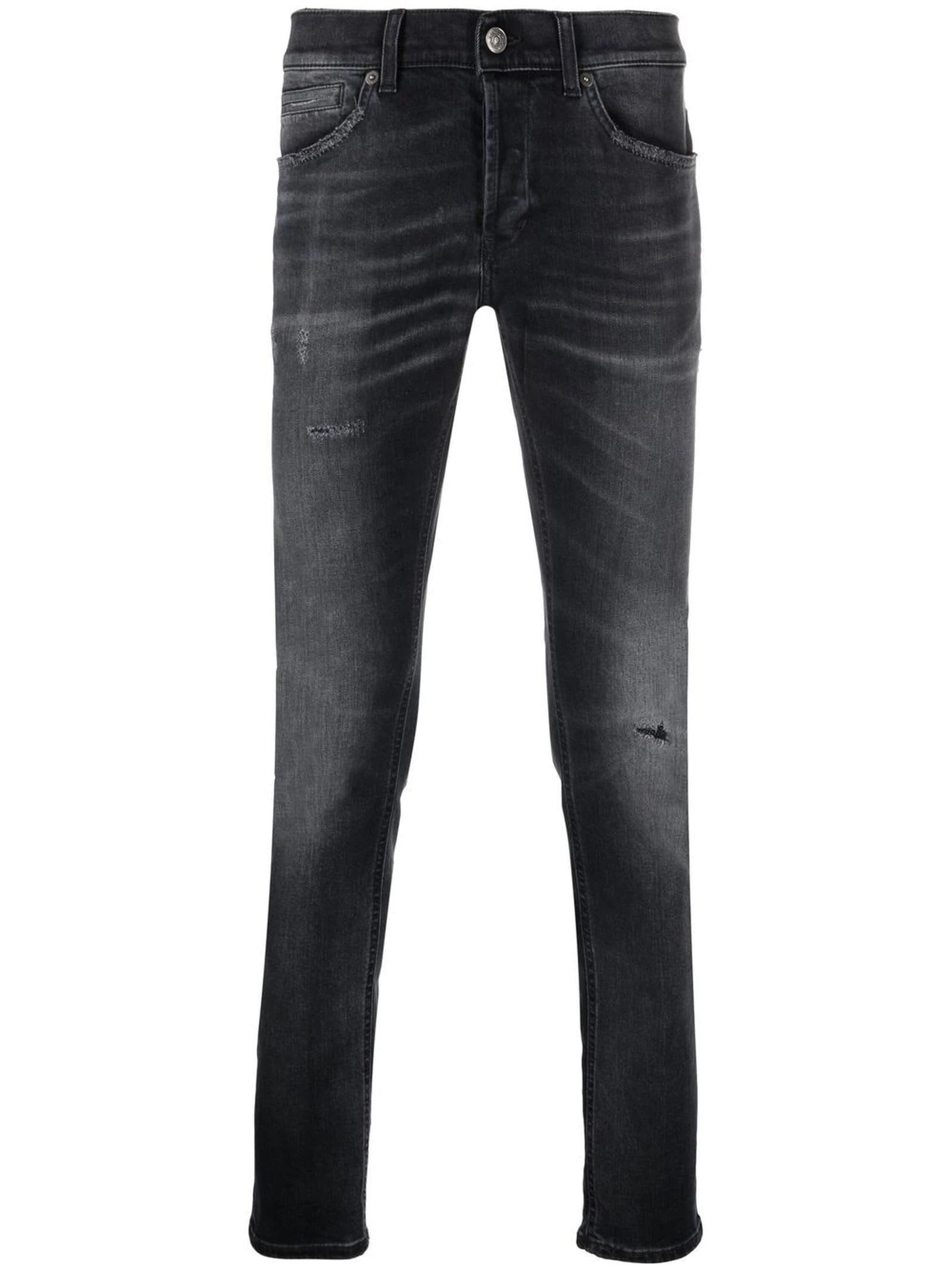 Dondup Cinder Black Organic Cotton Blend Jeans