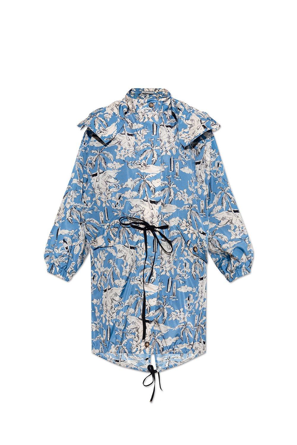 MONCLER TROPICAL PRINTED HOODED PARKA
