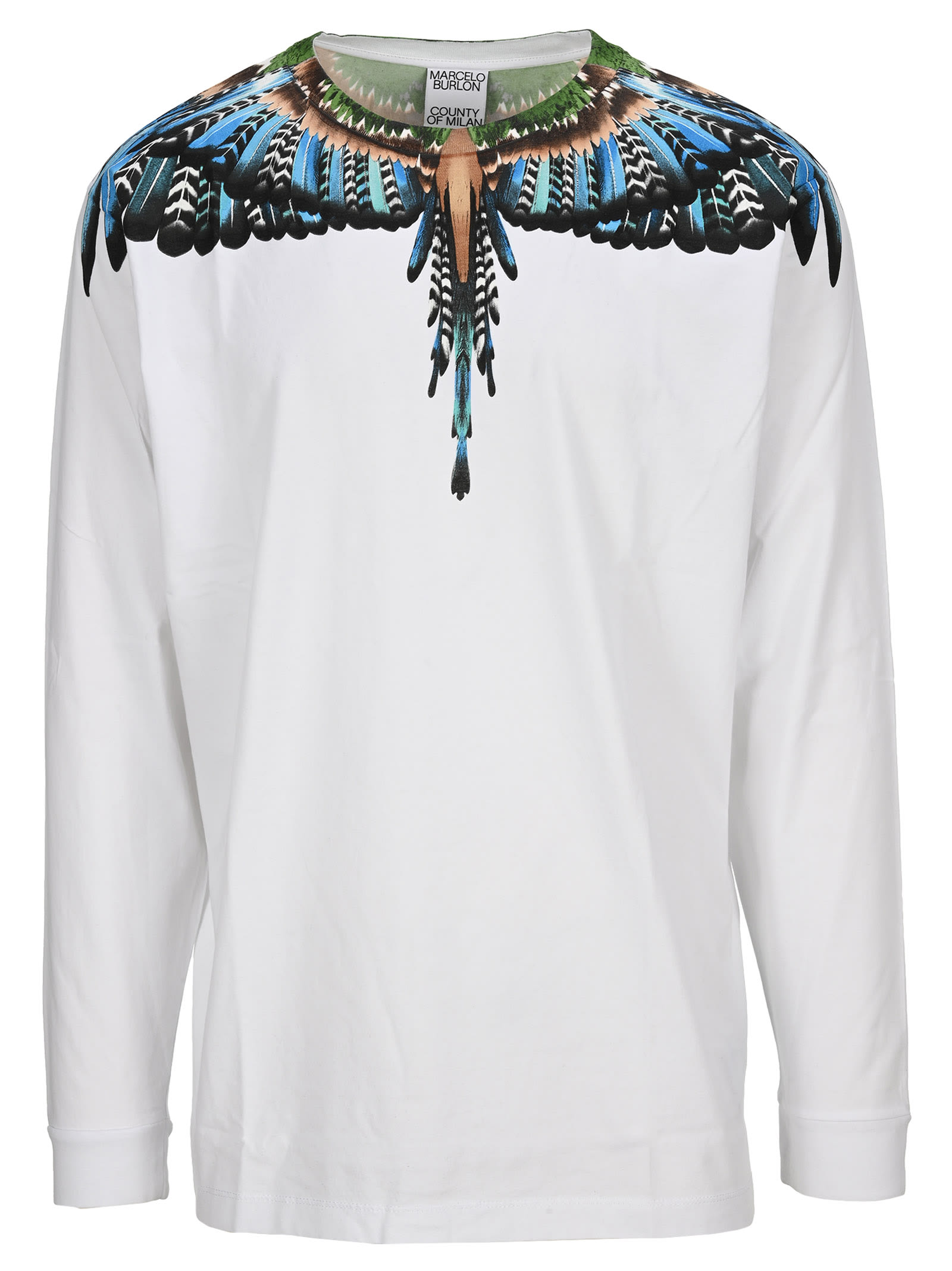 Marcelo Burlon Grizzly Wings Long Sleeves T-shirt