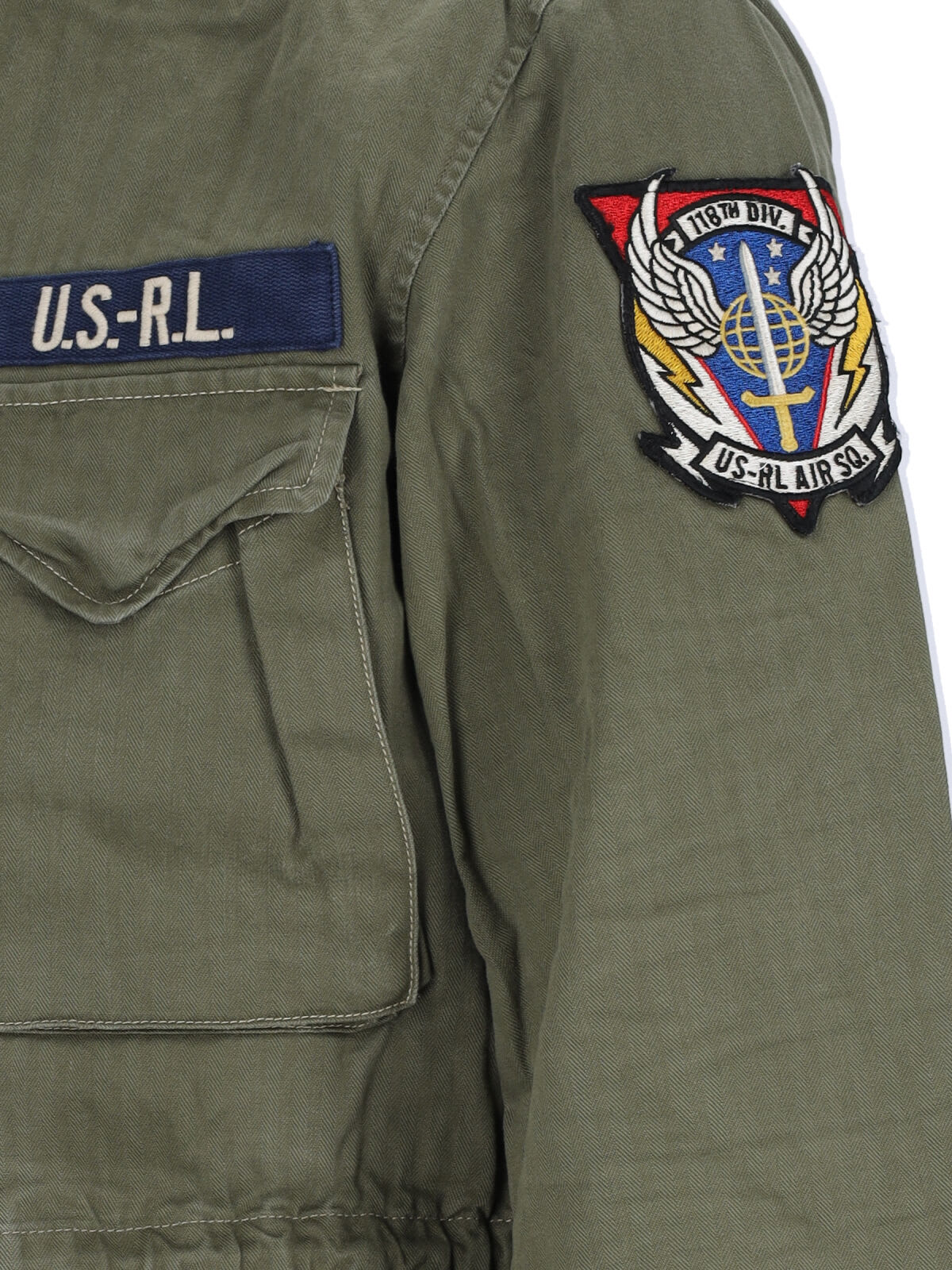 Polo Ralph Lauren The Iconic Military Jacket With Logo In Green