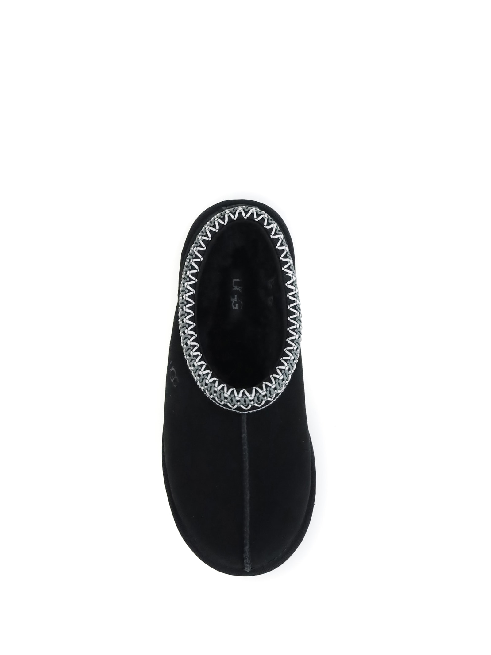 Ugg Tasman Slip-on Shearling Flat Mules In Black
