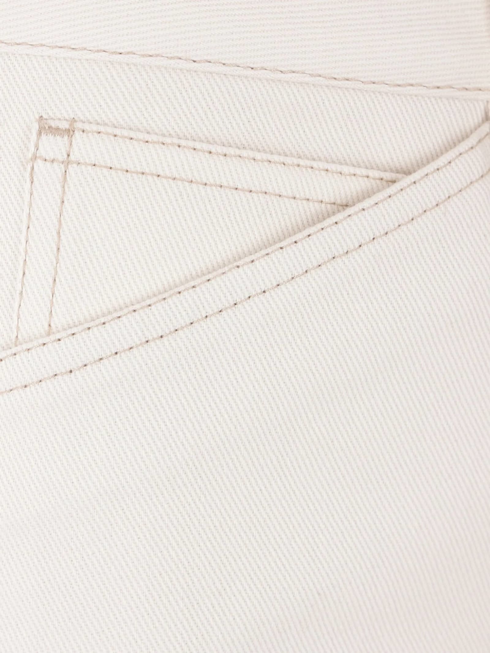 Lemaire Five Pocket Pants In Creamy White