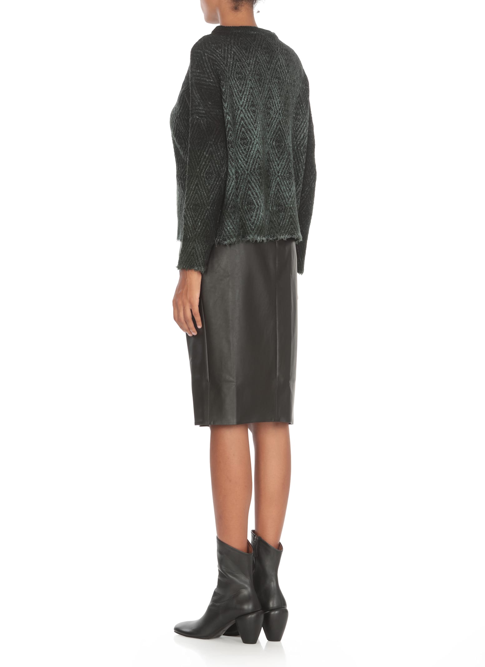 Shop Avant Toi Silk And Wool Sweater In Green