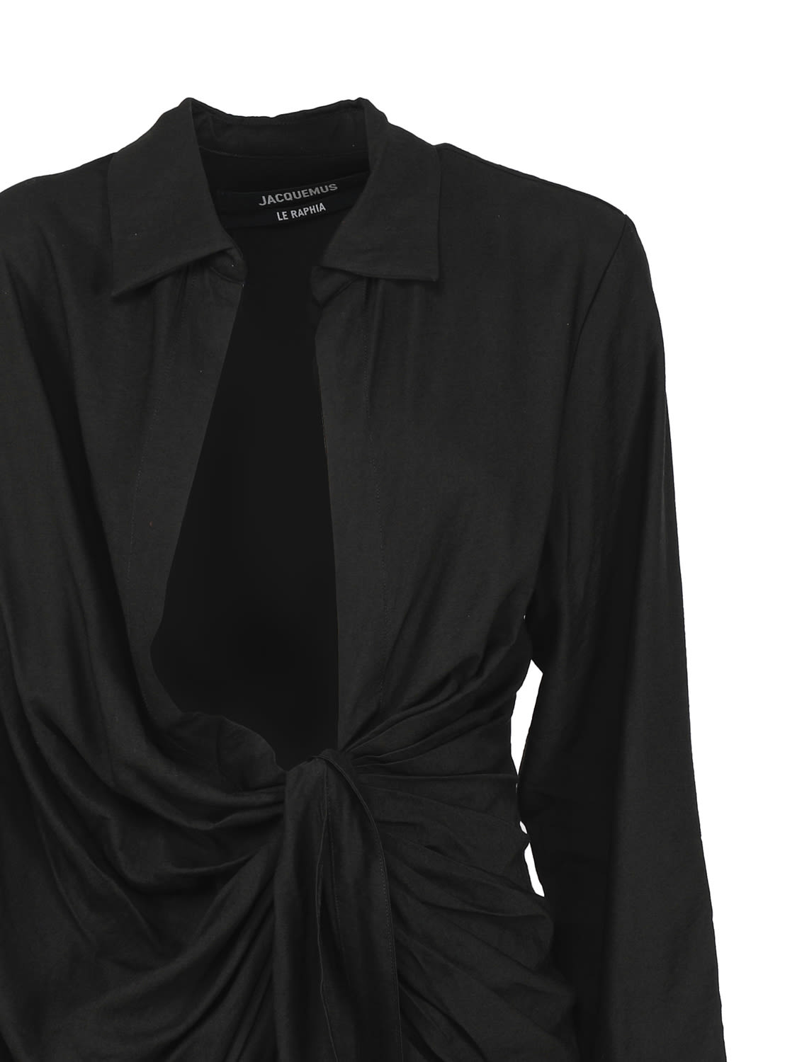Shop Jacquemus La Robe Bahia Dress In Black
