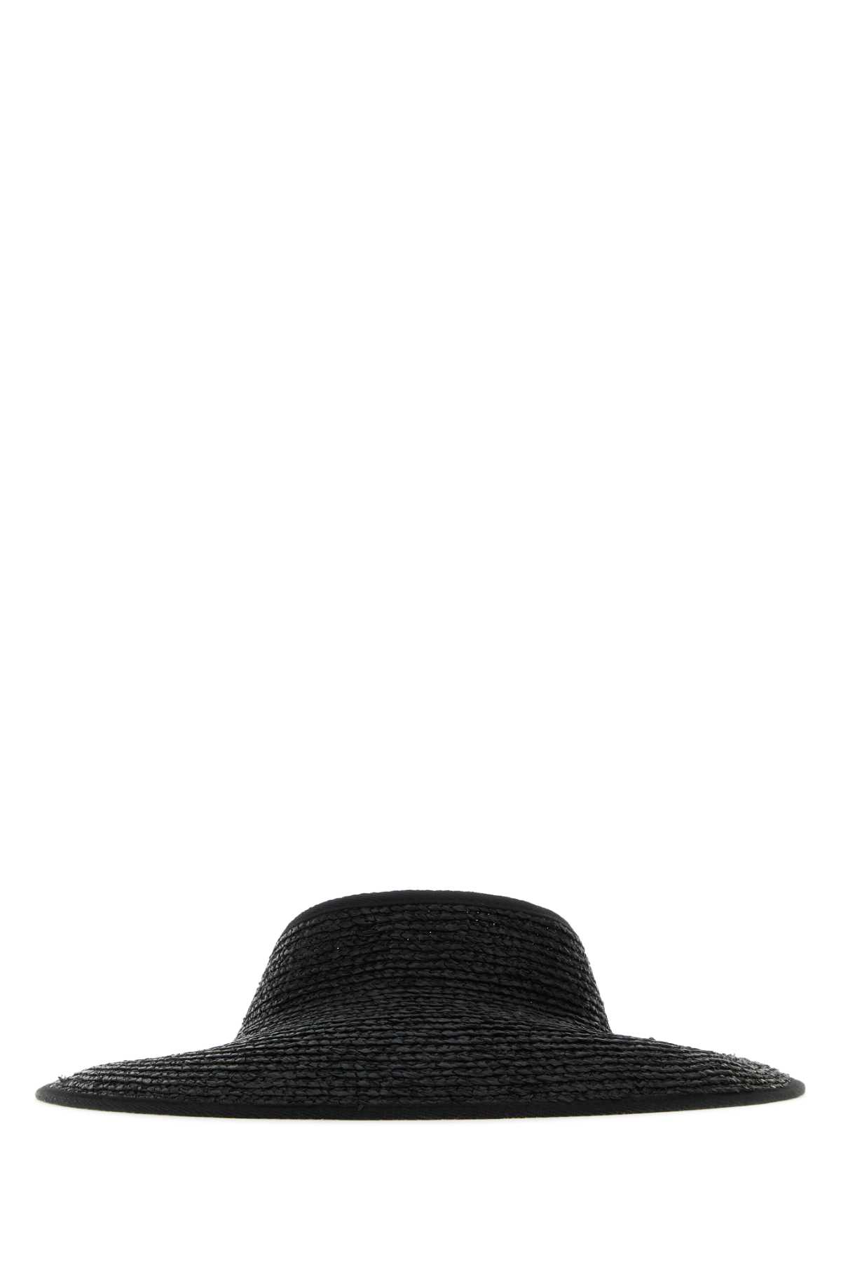 Black Raffia Aleeya 9 Hat