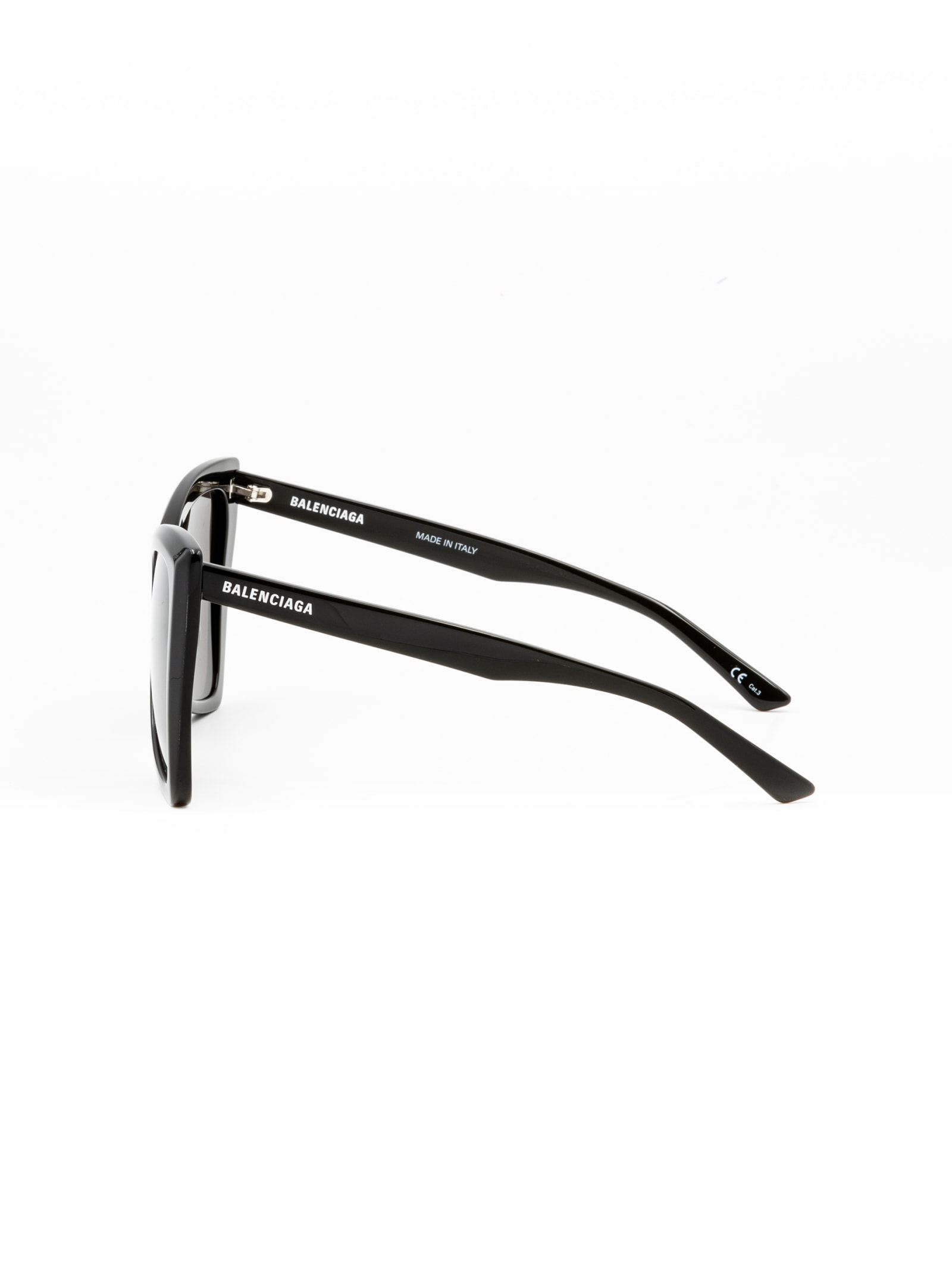 Shop Balenciaga Bb0174s Sunglasses In Black Black Grey