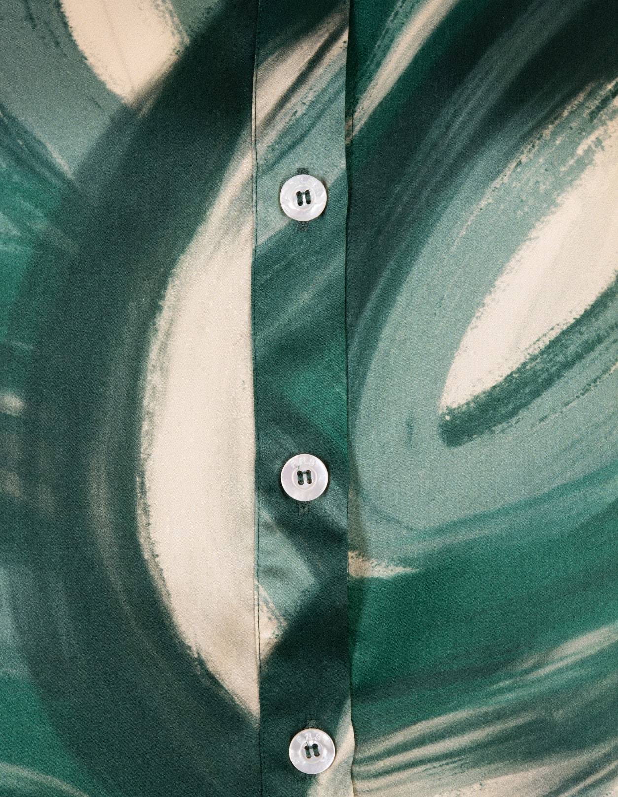 F.R.S FOR RESTLESS SLEEPERS MIDI SILK DRESS WITH GREEN PRINT