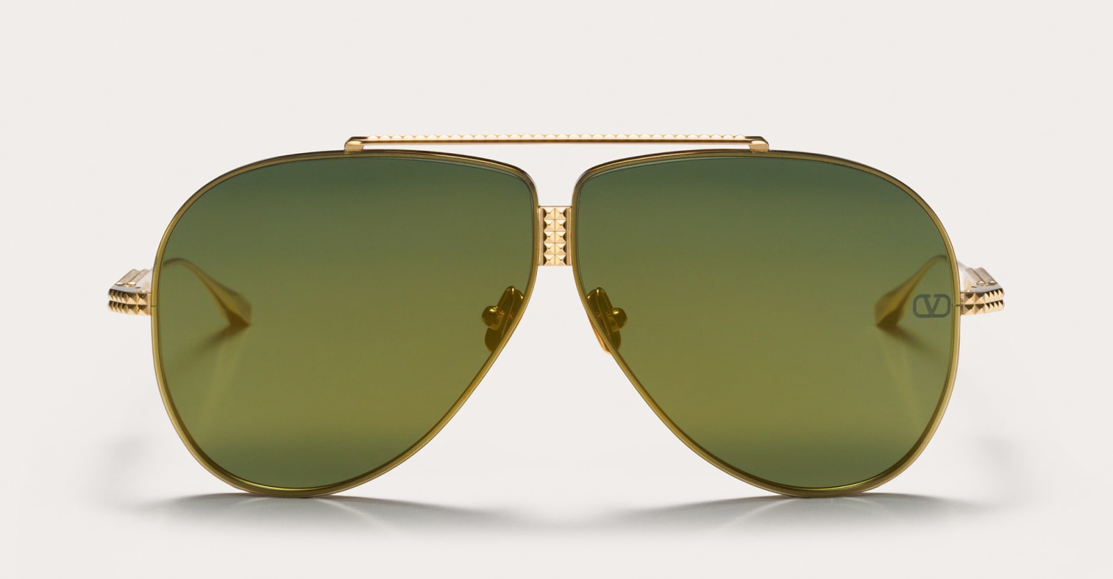 Valentino Xvi - White Gold Sunglasses