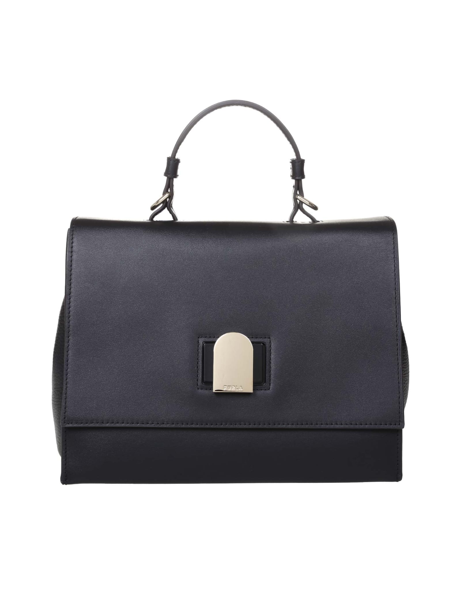 Furla Emma S Bag In Black Leather