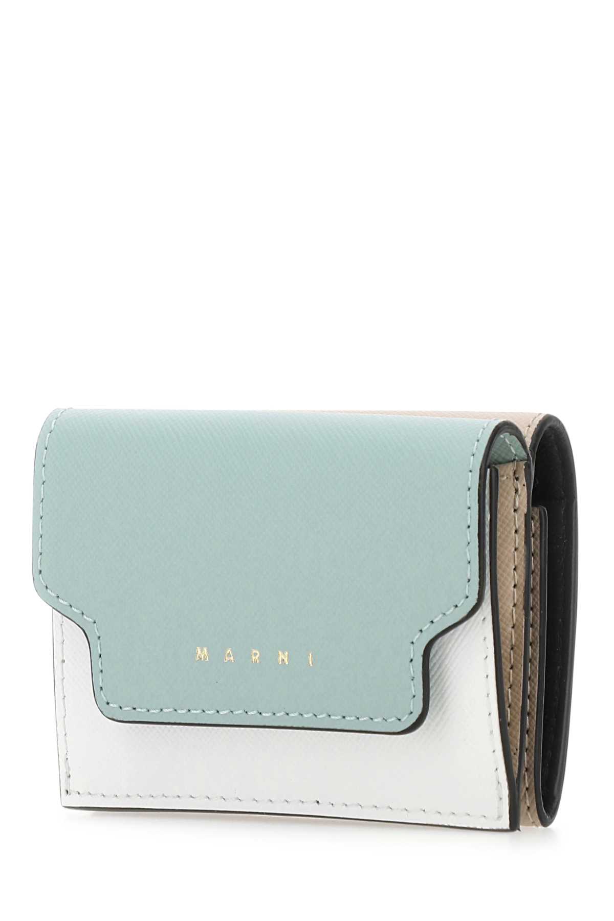 Marni Multicolor Leather Wallet In Z120n