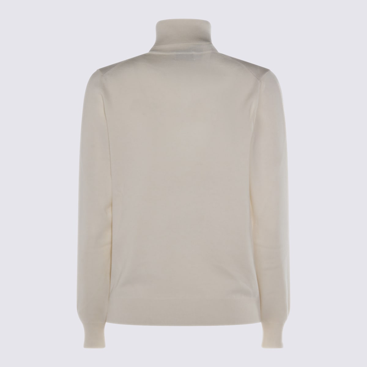 Malo Long Sleeve Turtleneck Knitwear Top In Neutral
