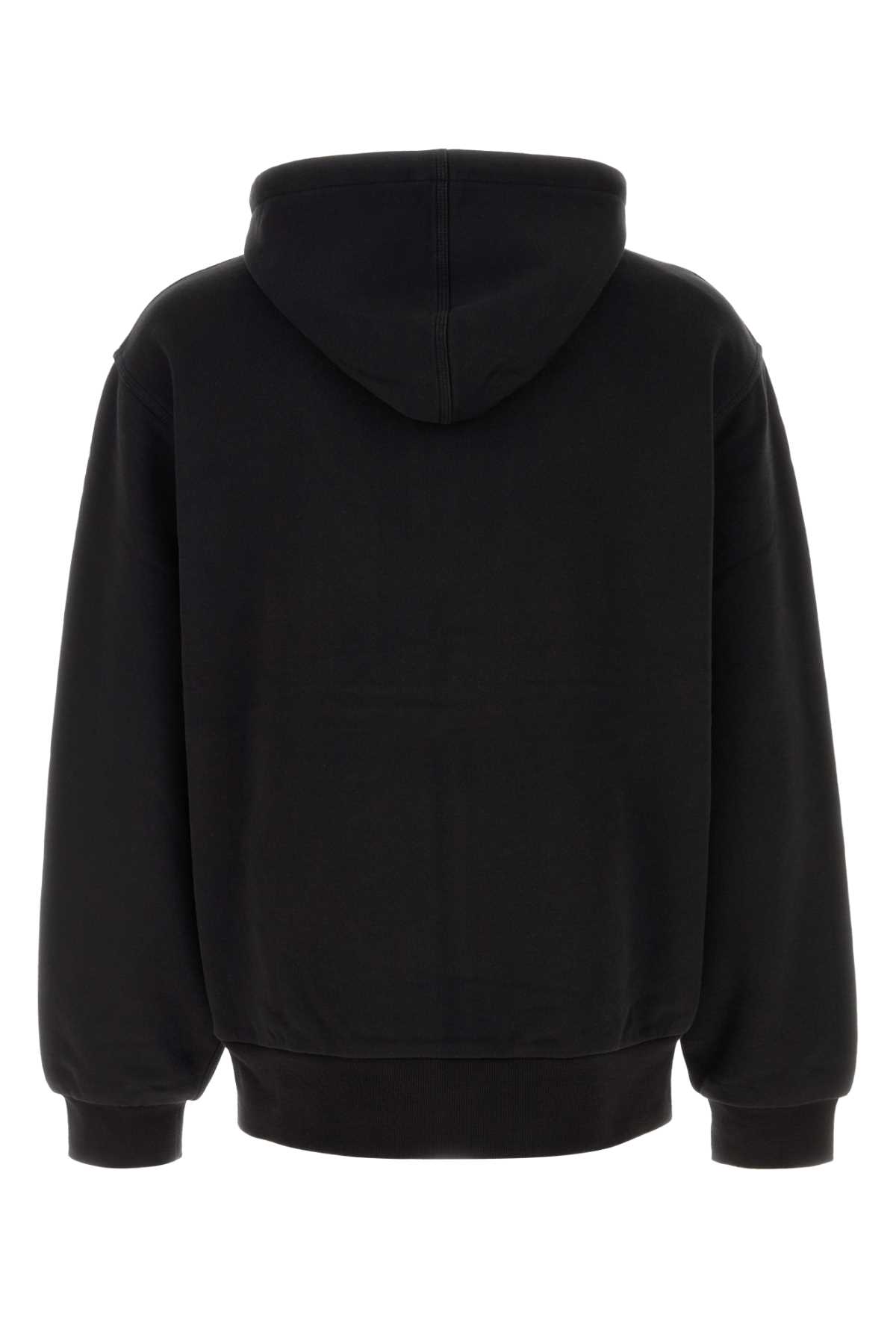 Carhartt Black Cotton Blend Active Sweat Jacket In Black