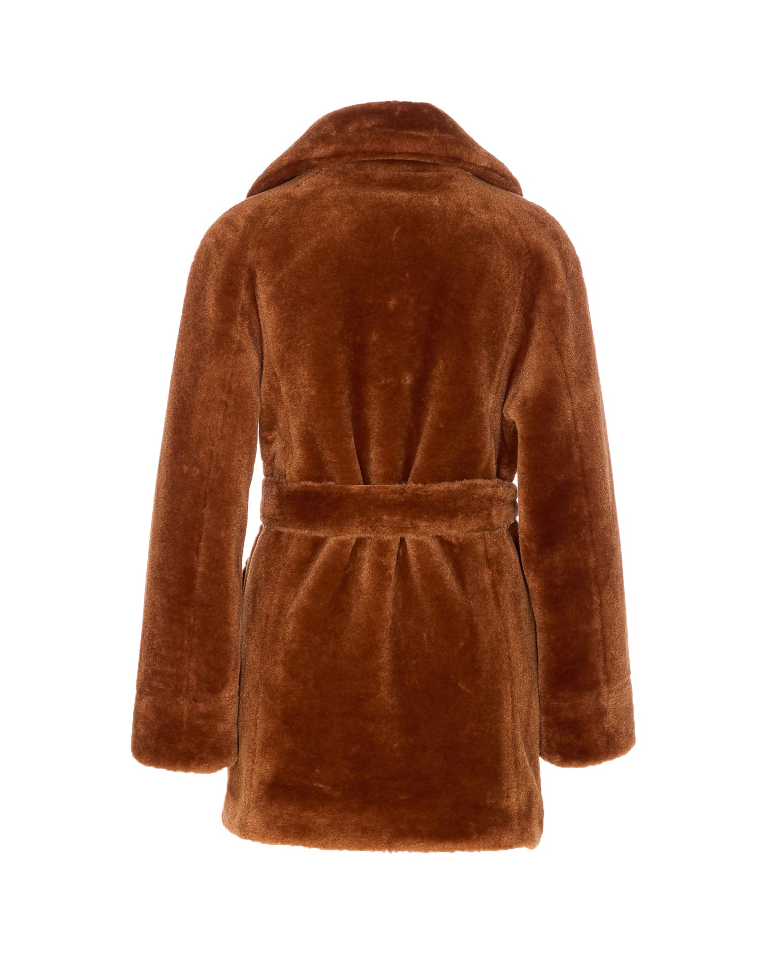 Urbancode Belted Reversible Coat In Brown