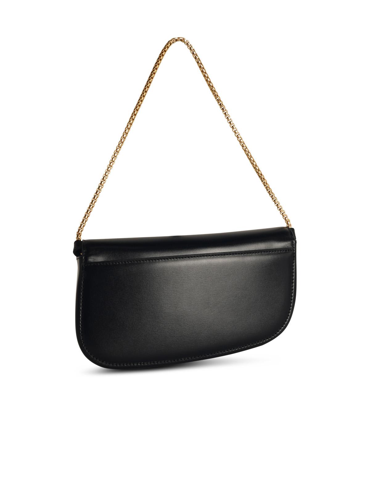 Shop Ferragamo Fiamma Black Leather Crossbody Bag