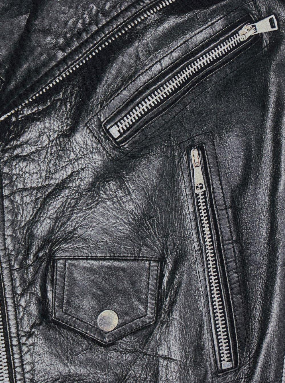 Balmain Biker Jacket Print T-shirt