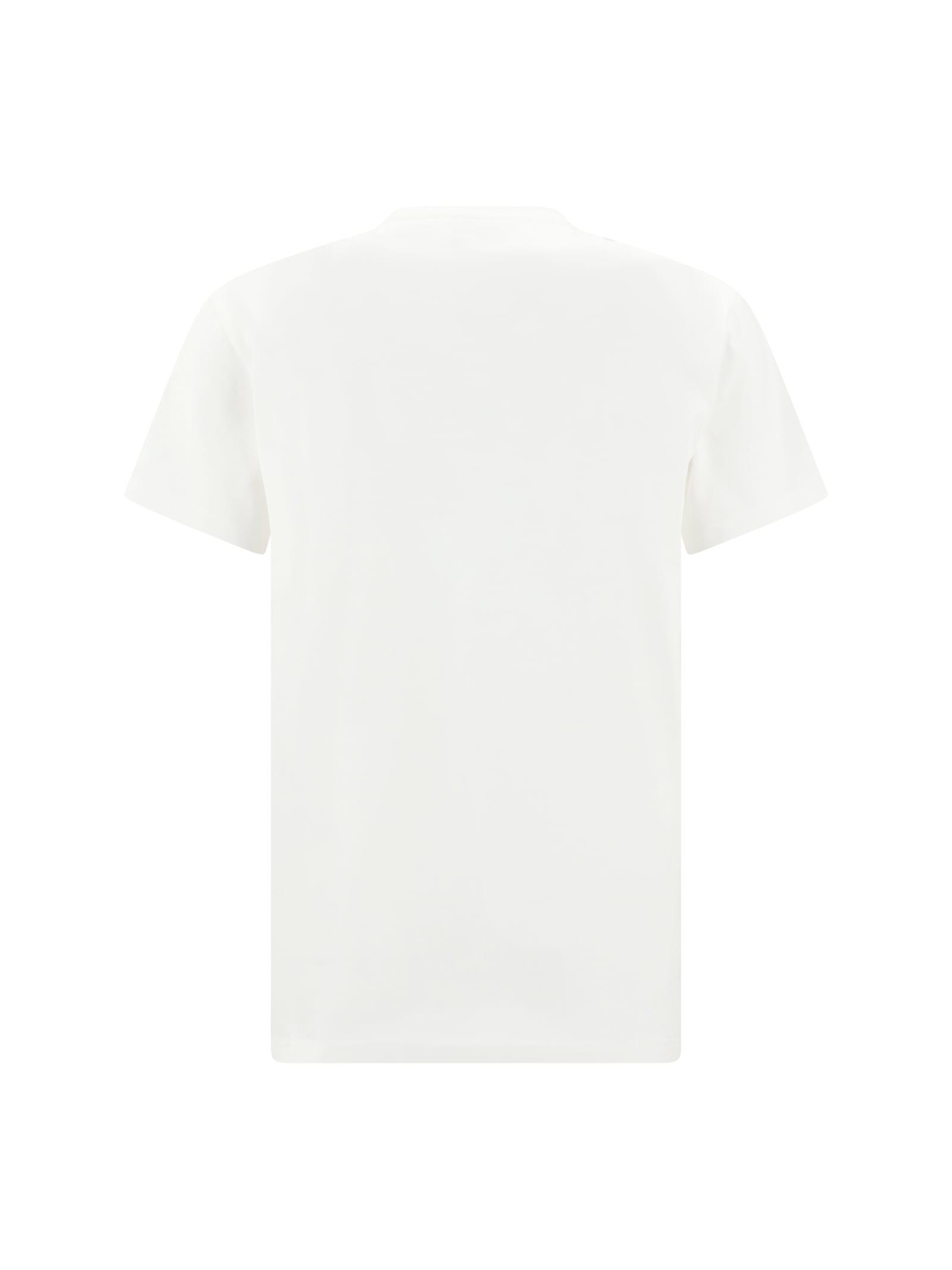 Shop Fendi Logoed T-shirt In Bianco