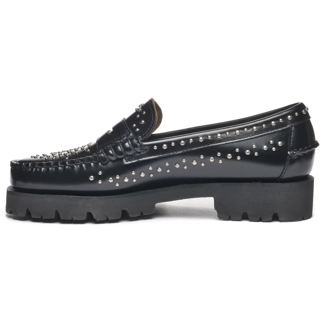 Shop Sebago Dan Lug Studs Woman In Black