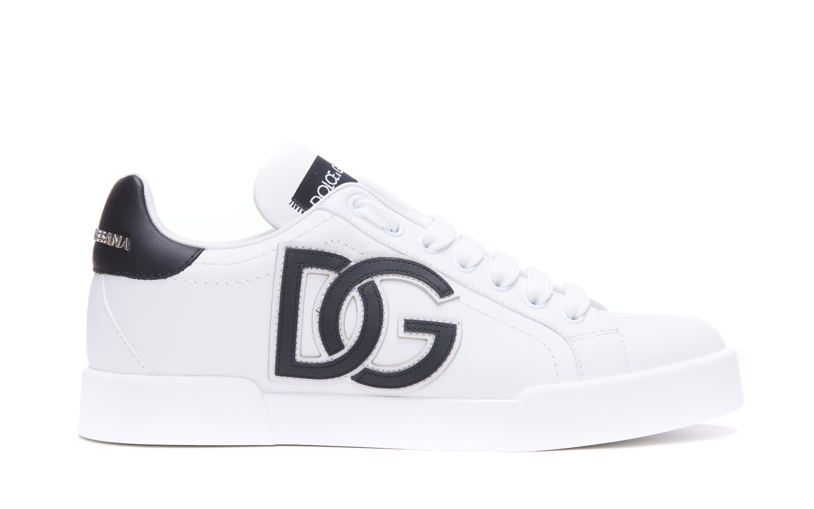 Shop Dolce & Gabbana Portofino Sneakers In White