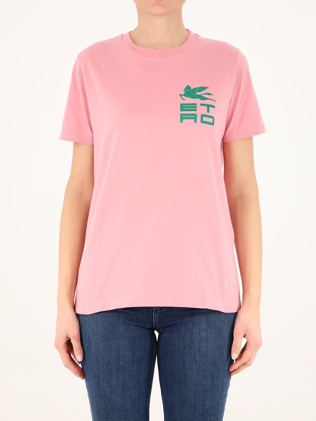 Etro Pink T-shirt With Logo