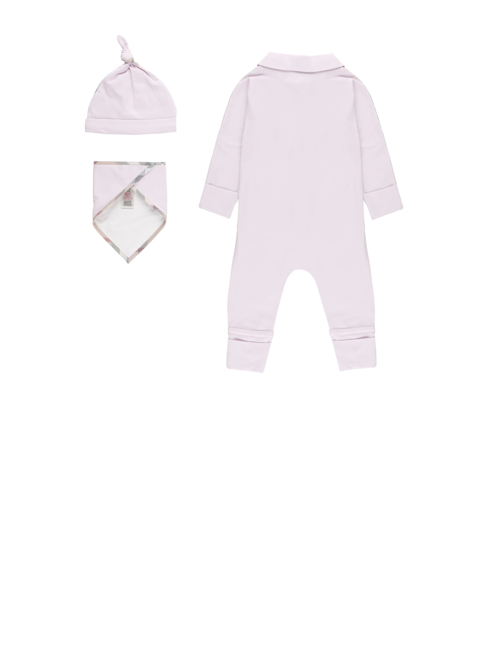 Burberry Cotton Three-piece Set In Pink