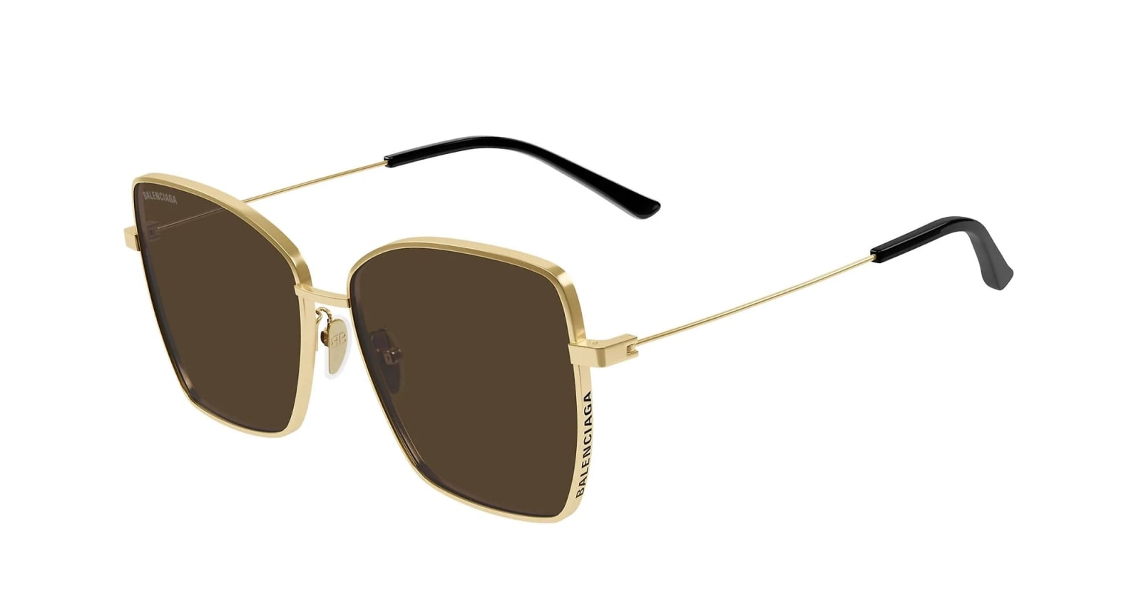 Balenciaga Eyewear Bb0196sa-001 - Light Gold Sunglasses
