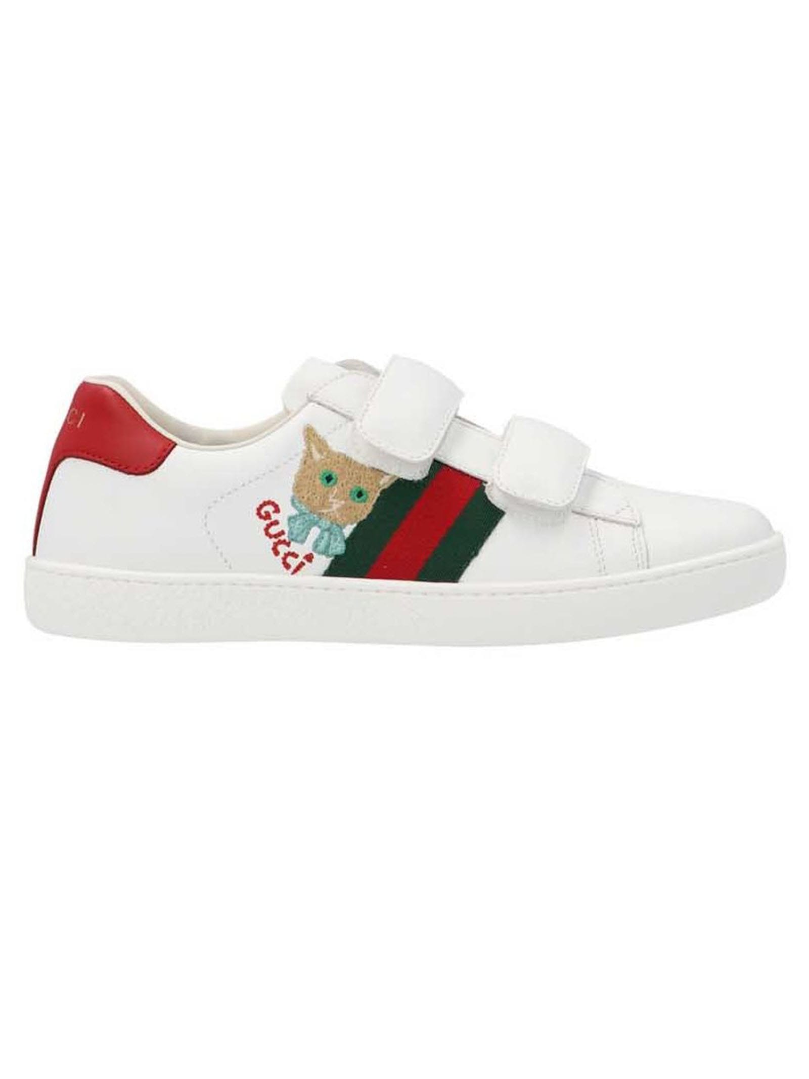 GUCCI CHILDRENS ACE SNEAKER,666370CPWB0 9082