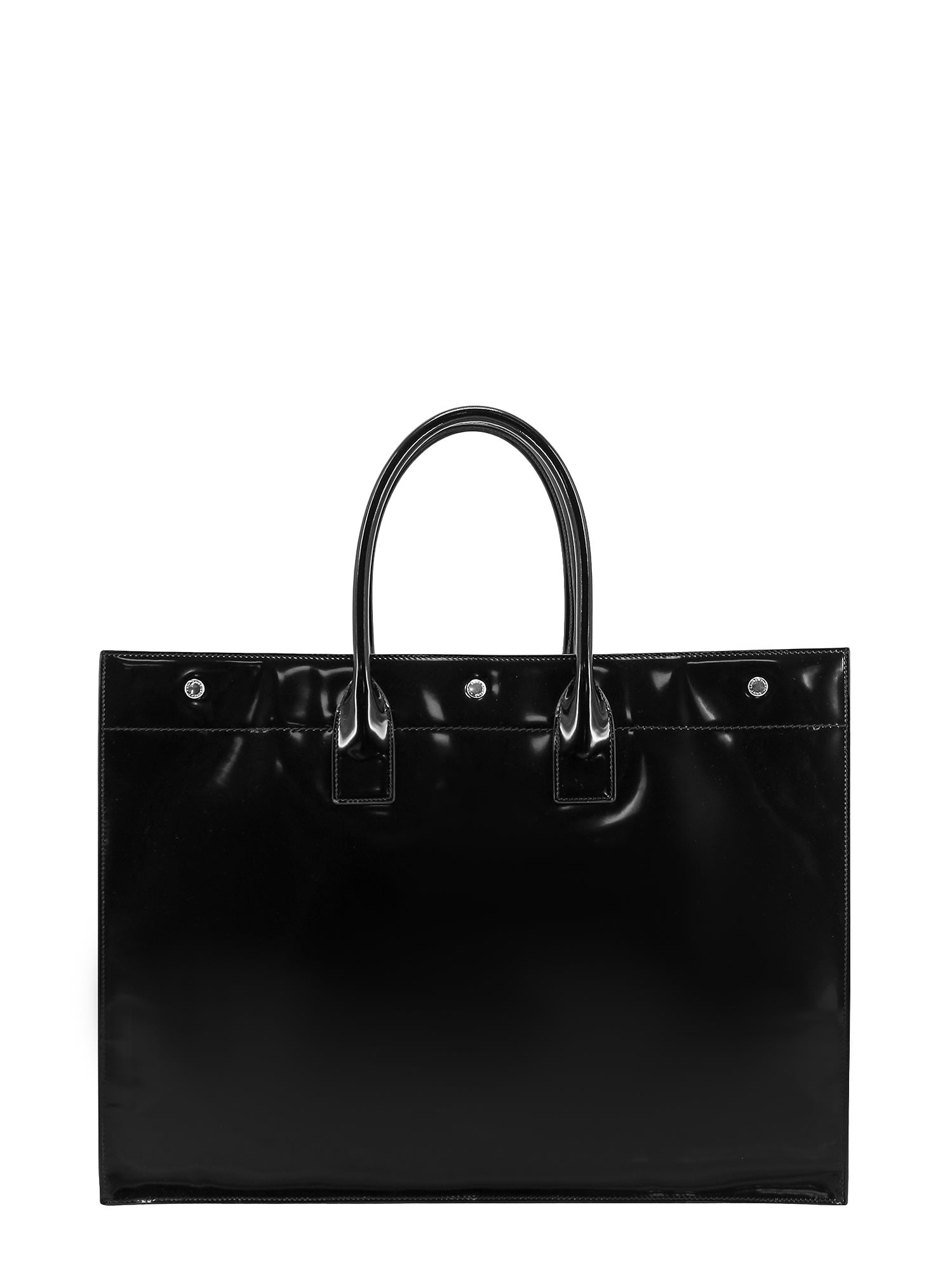 Shop Saint Laurent Rive Gauche Handbag In Black