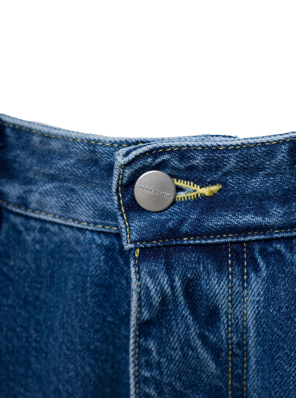Shop Icon Denim Kanye Blue 5-pocket Jeans With Logo Patch In Cotton Denim Man