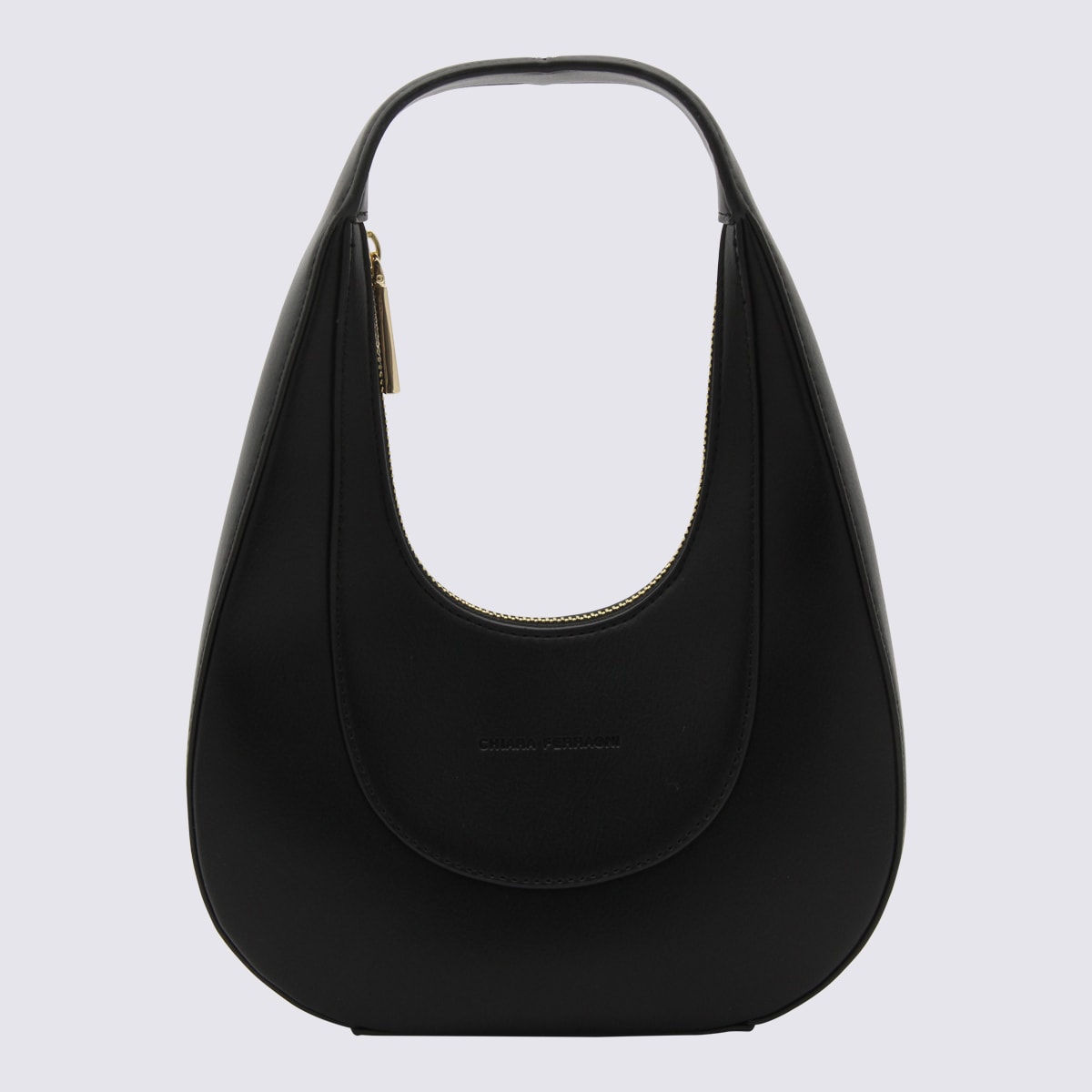 Shop Chiara Ferragni Black Caia Top Handle Bag