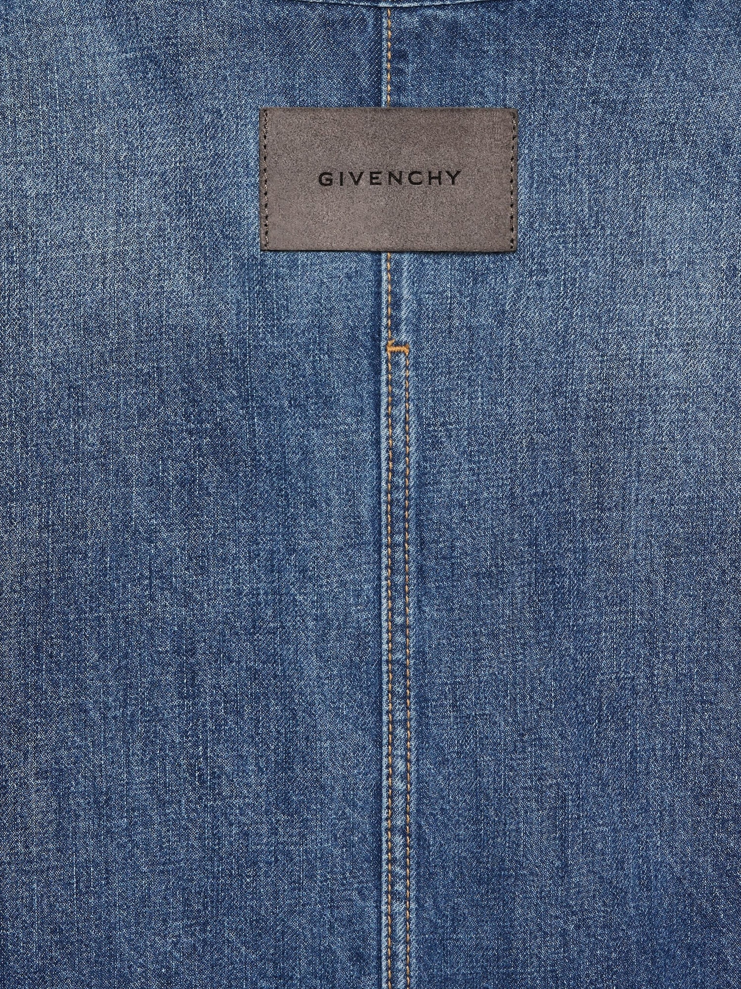 Givenchy Men Overshirt Denim Shirt In Blue