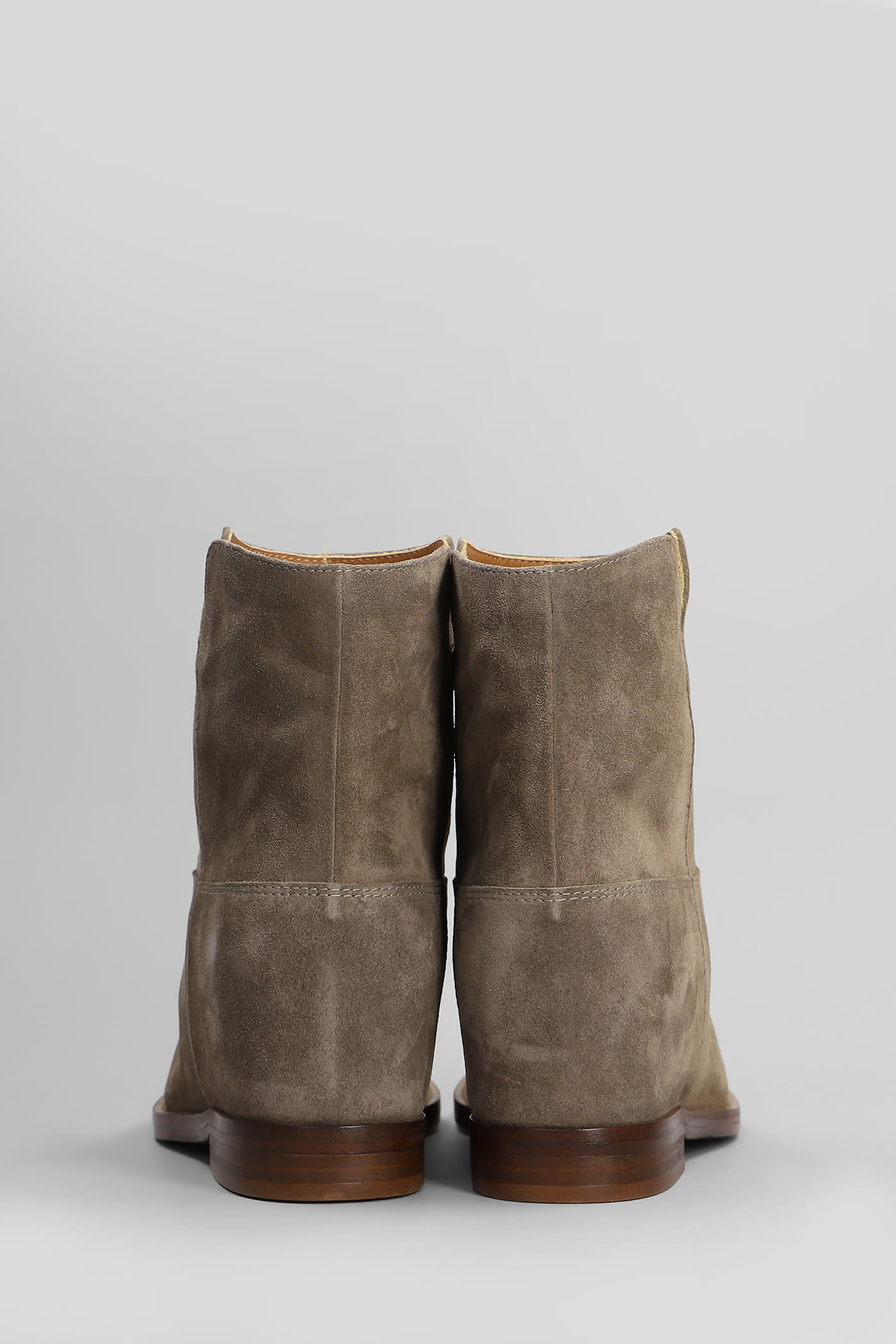 Via Roma 15 Ankle Boots Inside Wedge In Taupe
