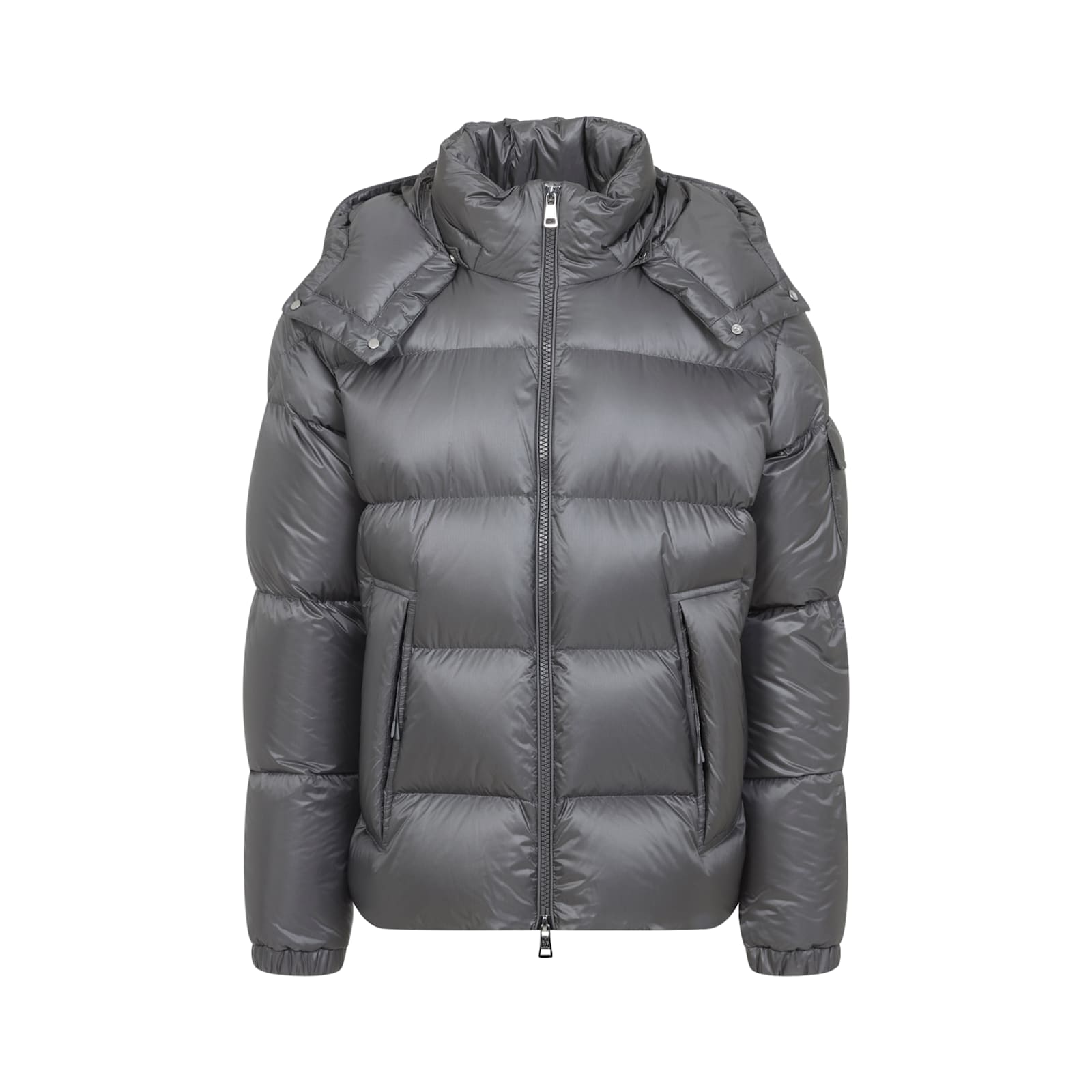 Moncler Couyere Short Down Jacket In Gray