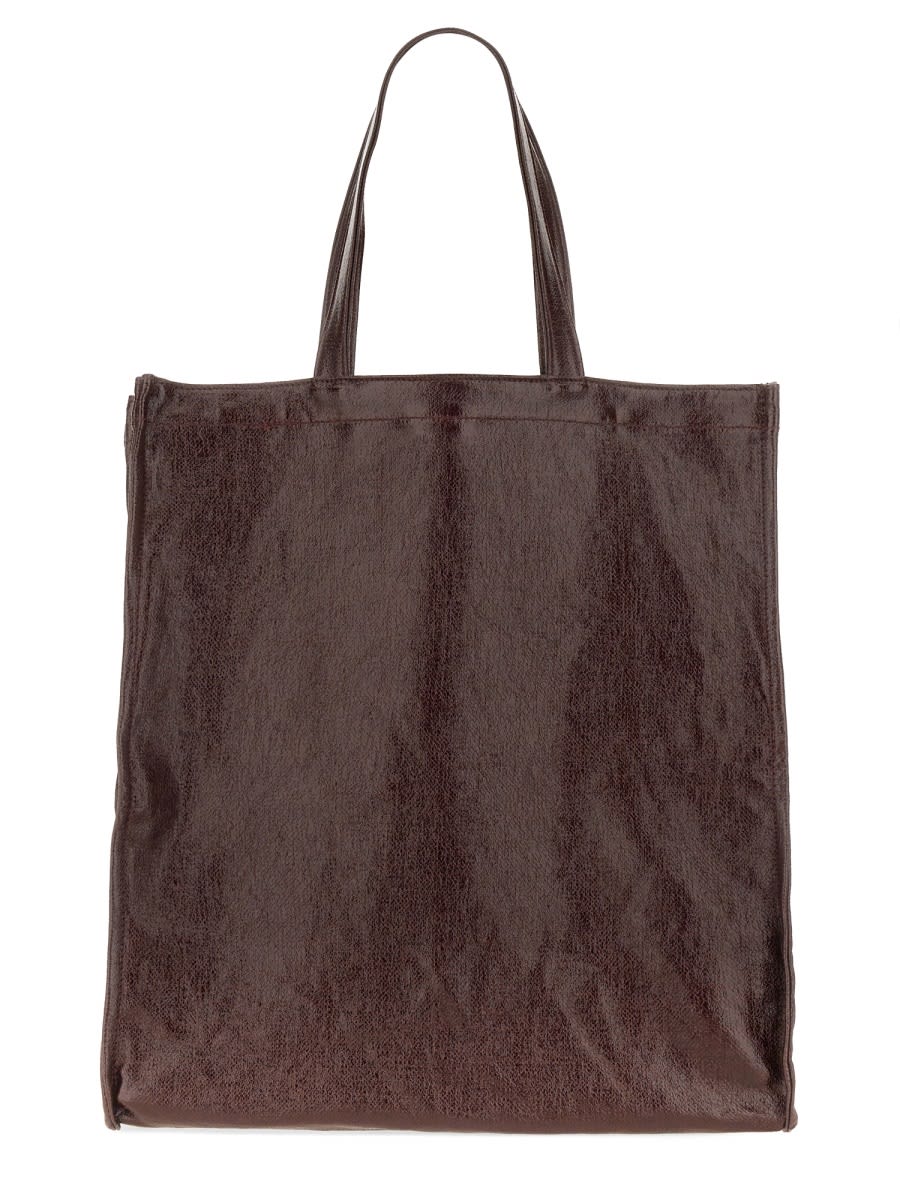 Shop Uma Wang Tote Bag In Bordeaux