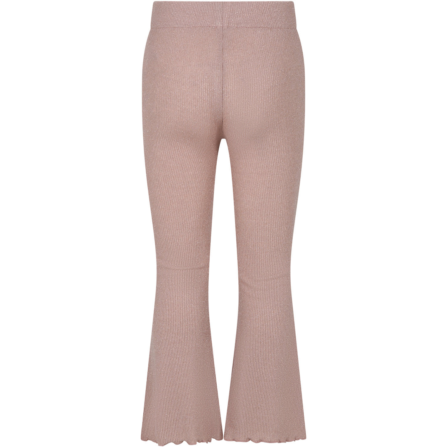 Shop Caffe' D'orzo Pink Trousers For Girl With Lurex