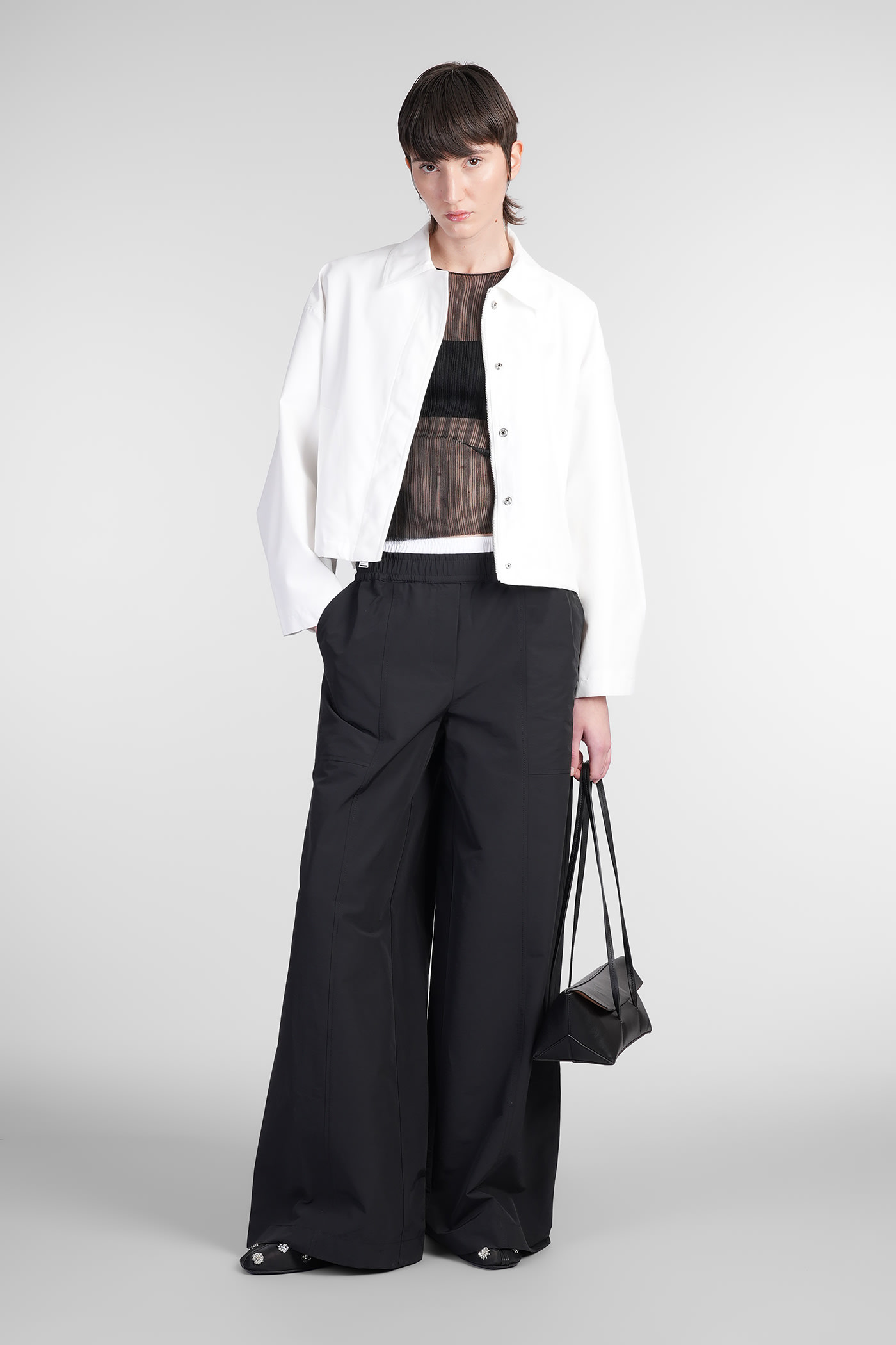 Simkhai Olly Double Waistband Pant In Black
