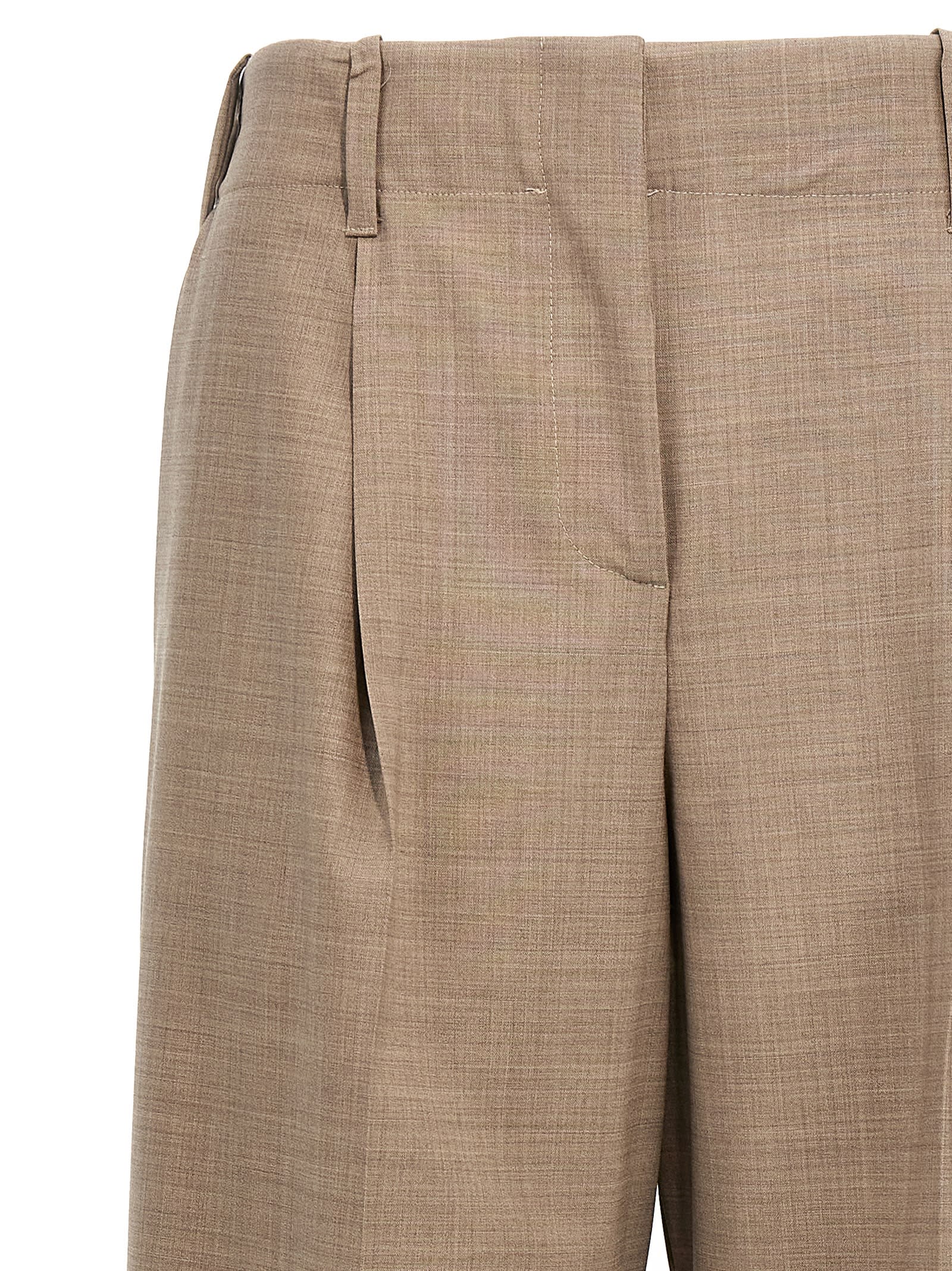 P.a.r.o.s.h . Trousers In Greige Scuro