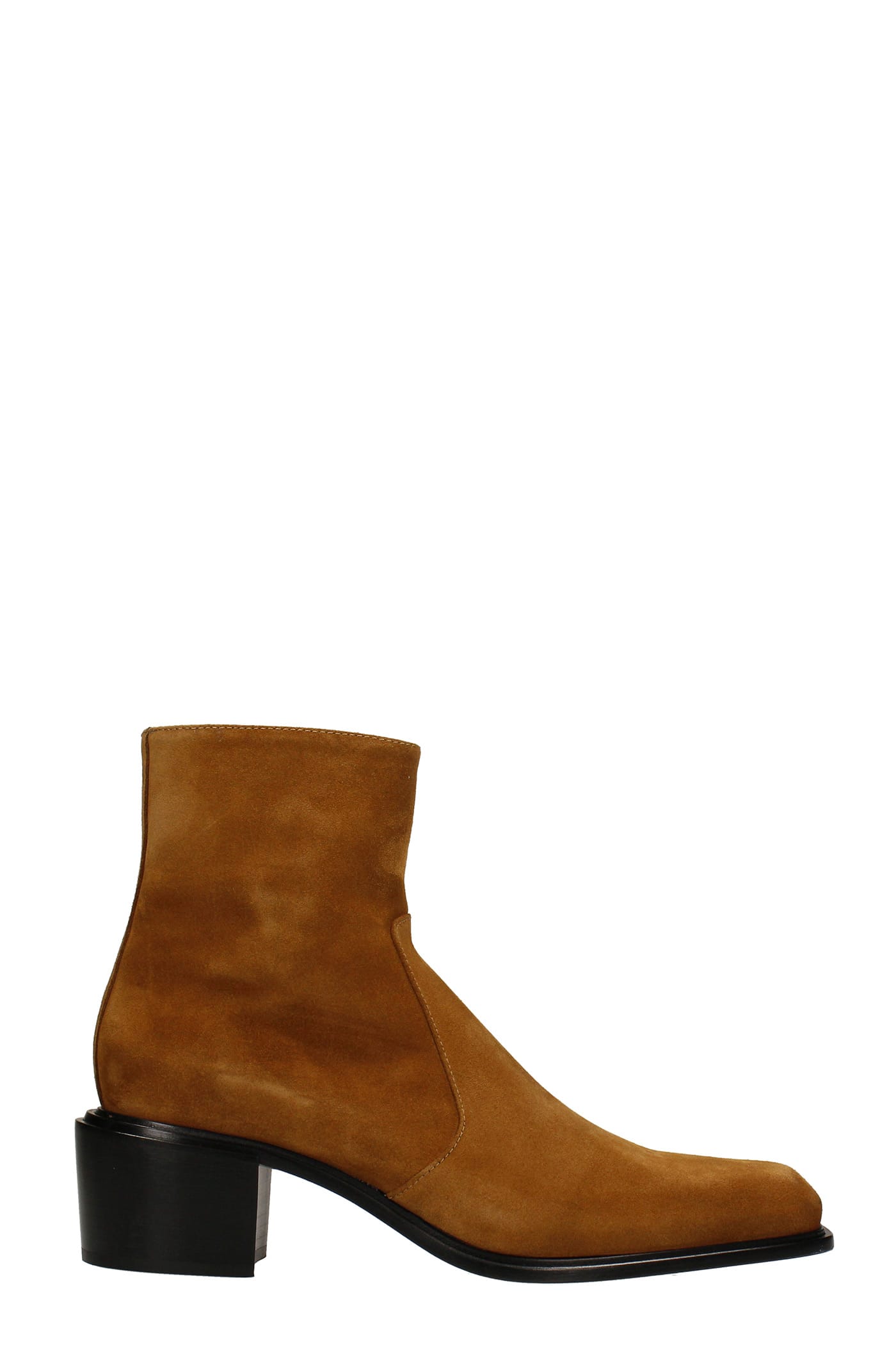 Cesare Paciotti Ankle Boots In Leather Color Suede