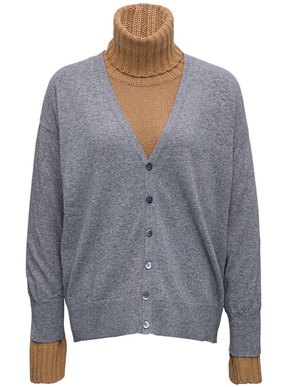 Jejia Layered Wool And Cashmere Sweater