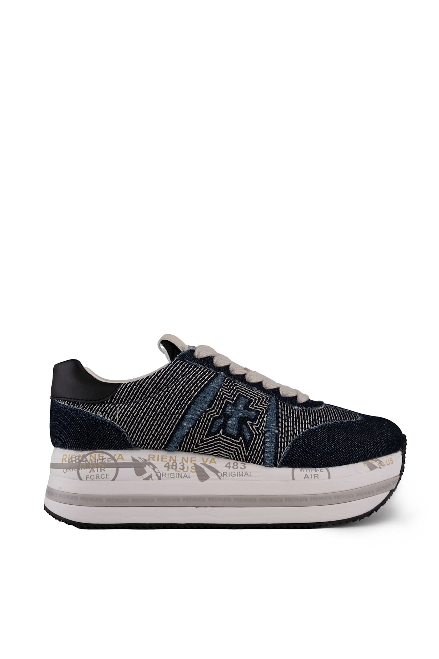 PREMIATA BETH 6956 SNEAKERS IN DENIM 