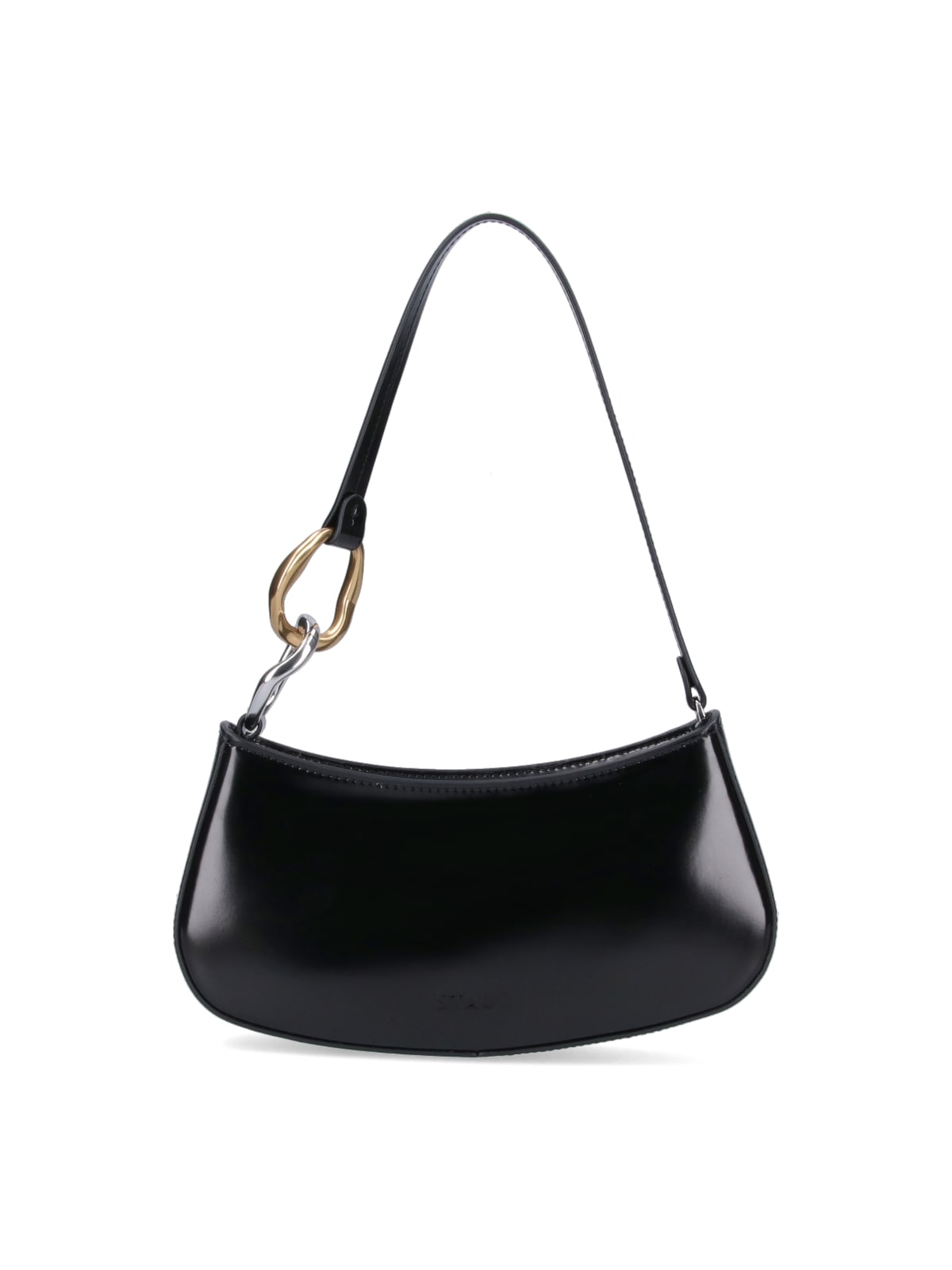 Shop Staud Ollie Shoulder Bag In Black