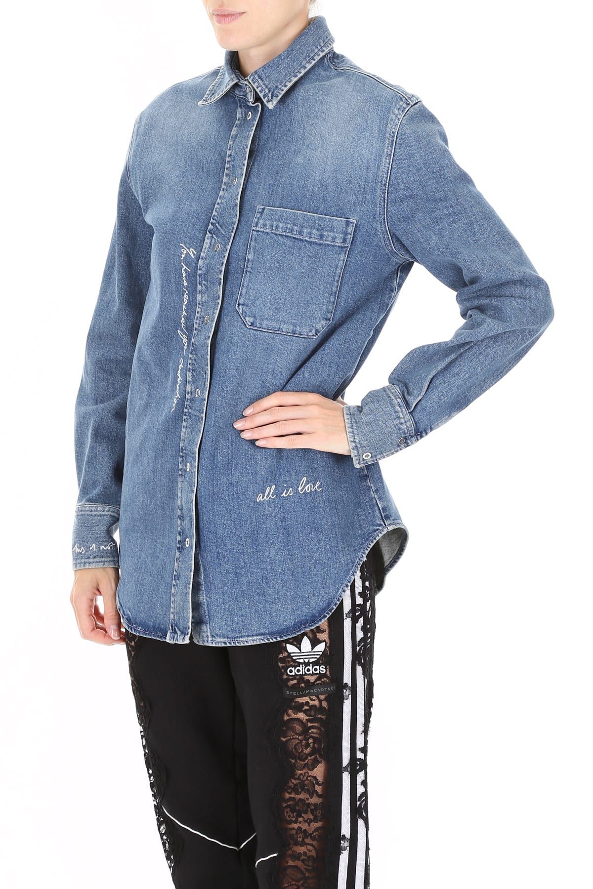 stella mccartney denim shirt