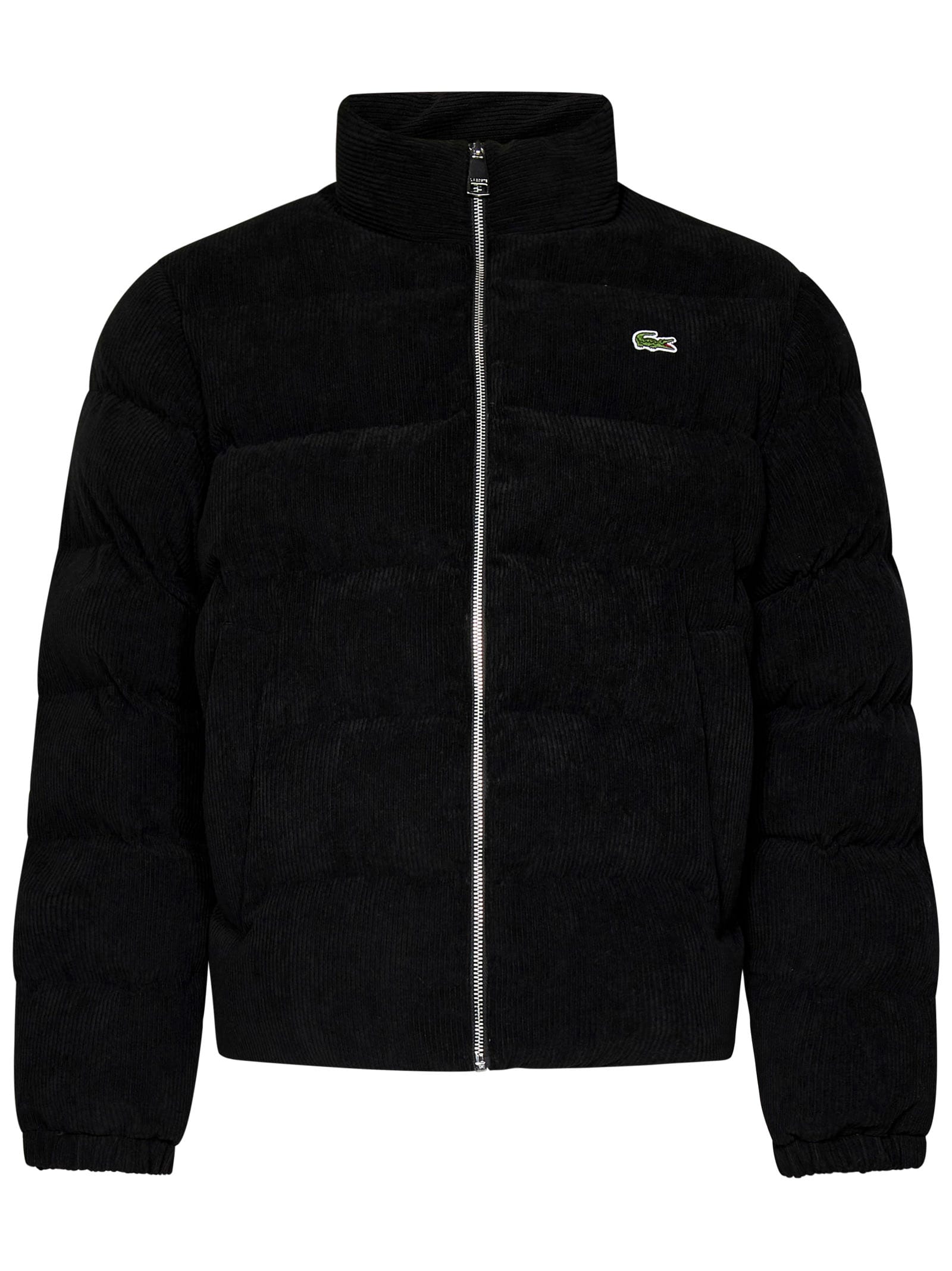 Shop Lacoste Down Jacket In Black