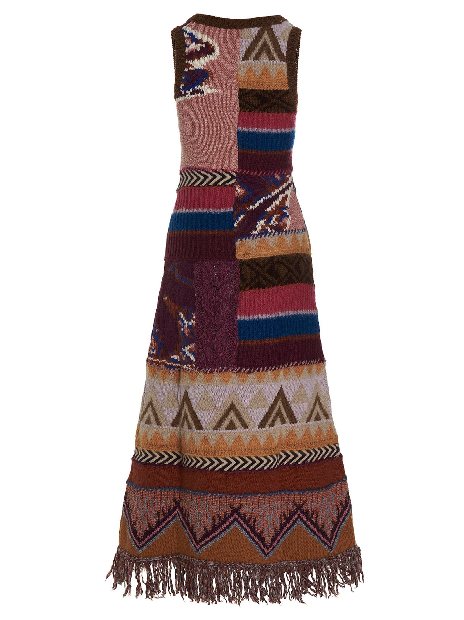 Shop Etro Lee Long Dress In Multicolor