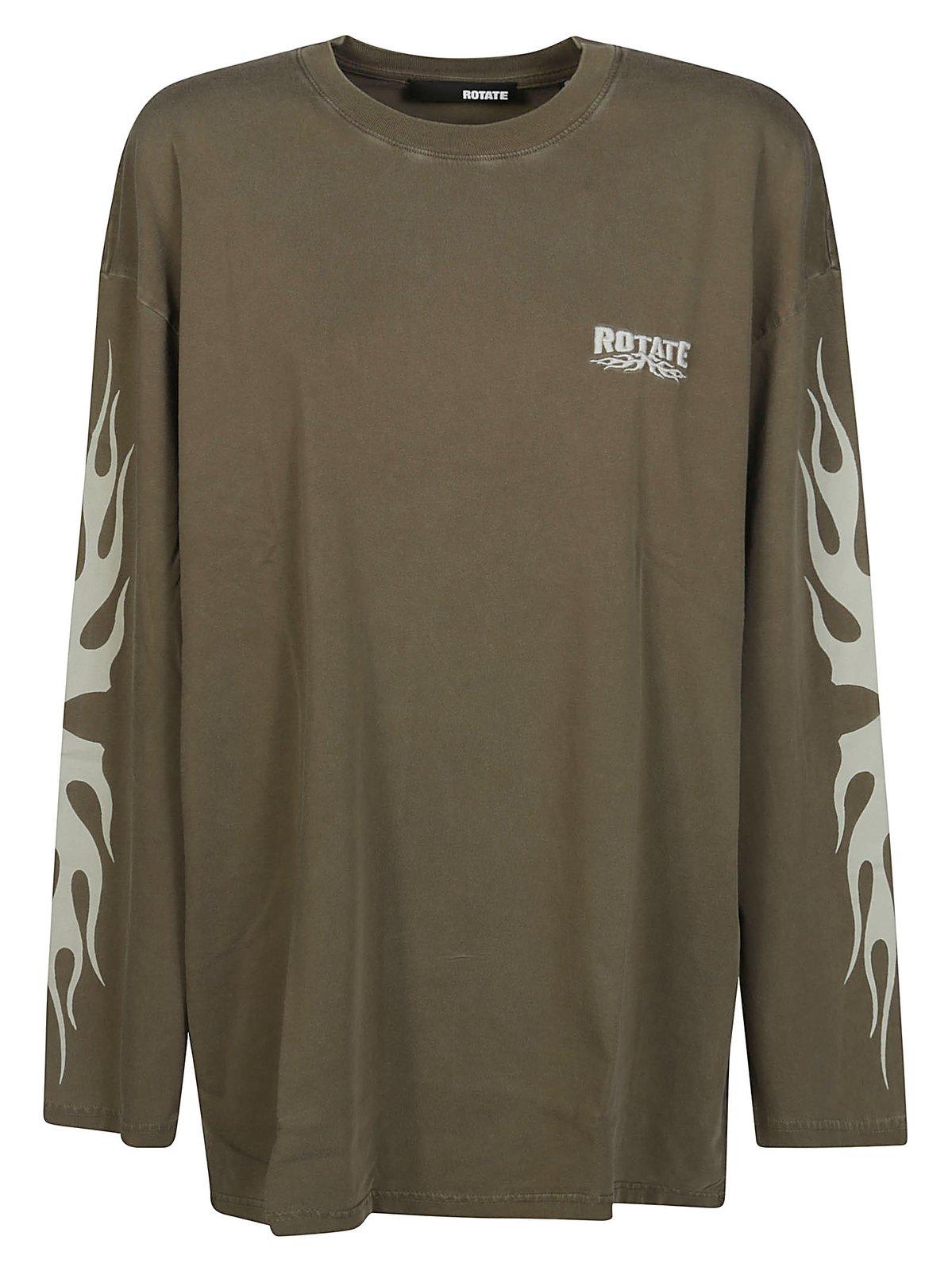 Enzyme Logo Embroidered Long-sleeved T-shirt