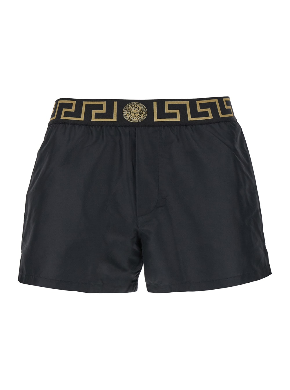 Versace Underwear In Black Gold Greek Key