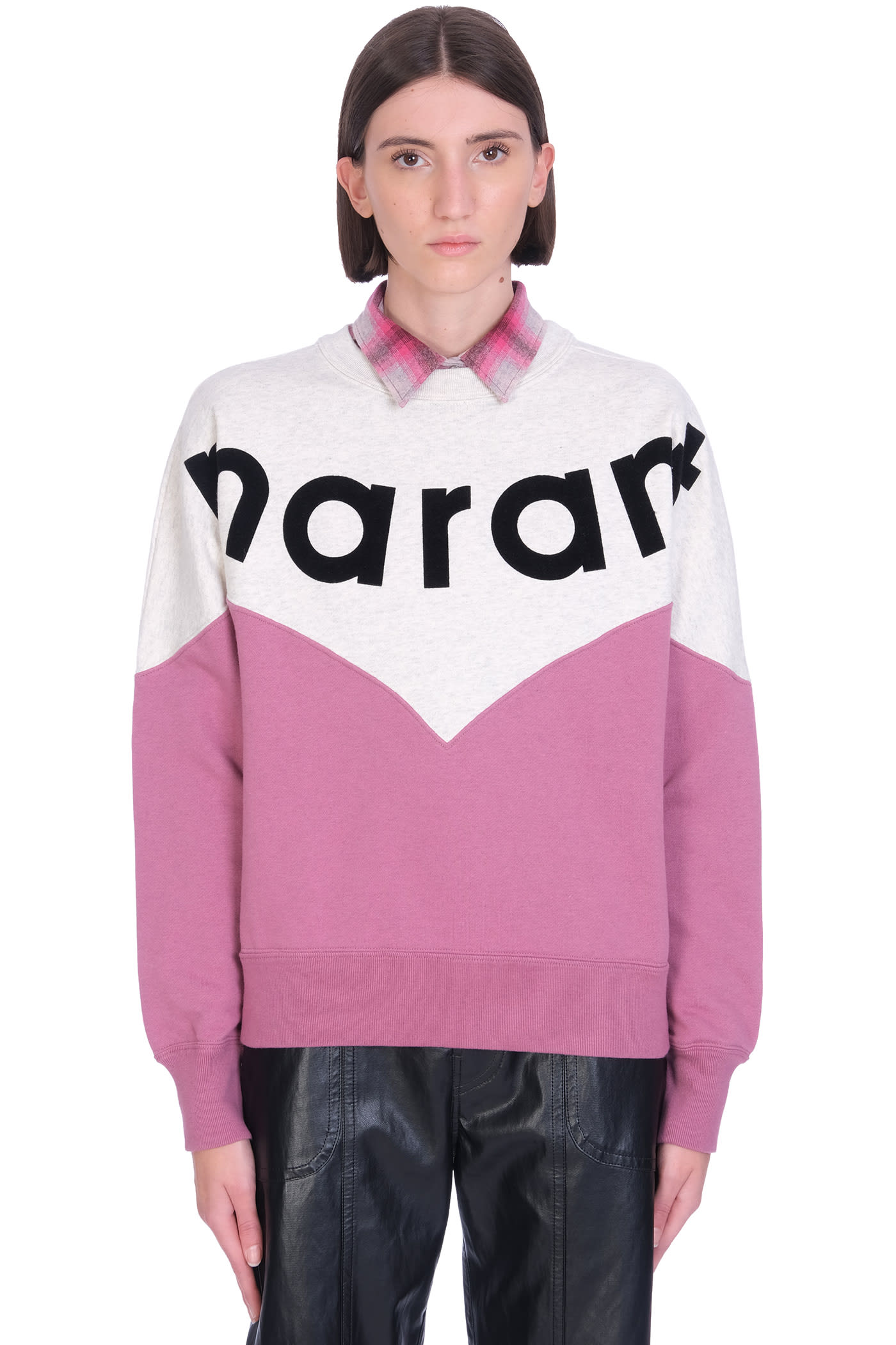 Isabel Marant Étoile Houston Sweatshirt In Rose-pink Cotton